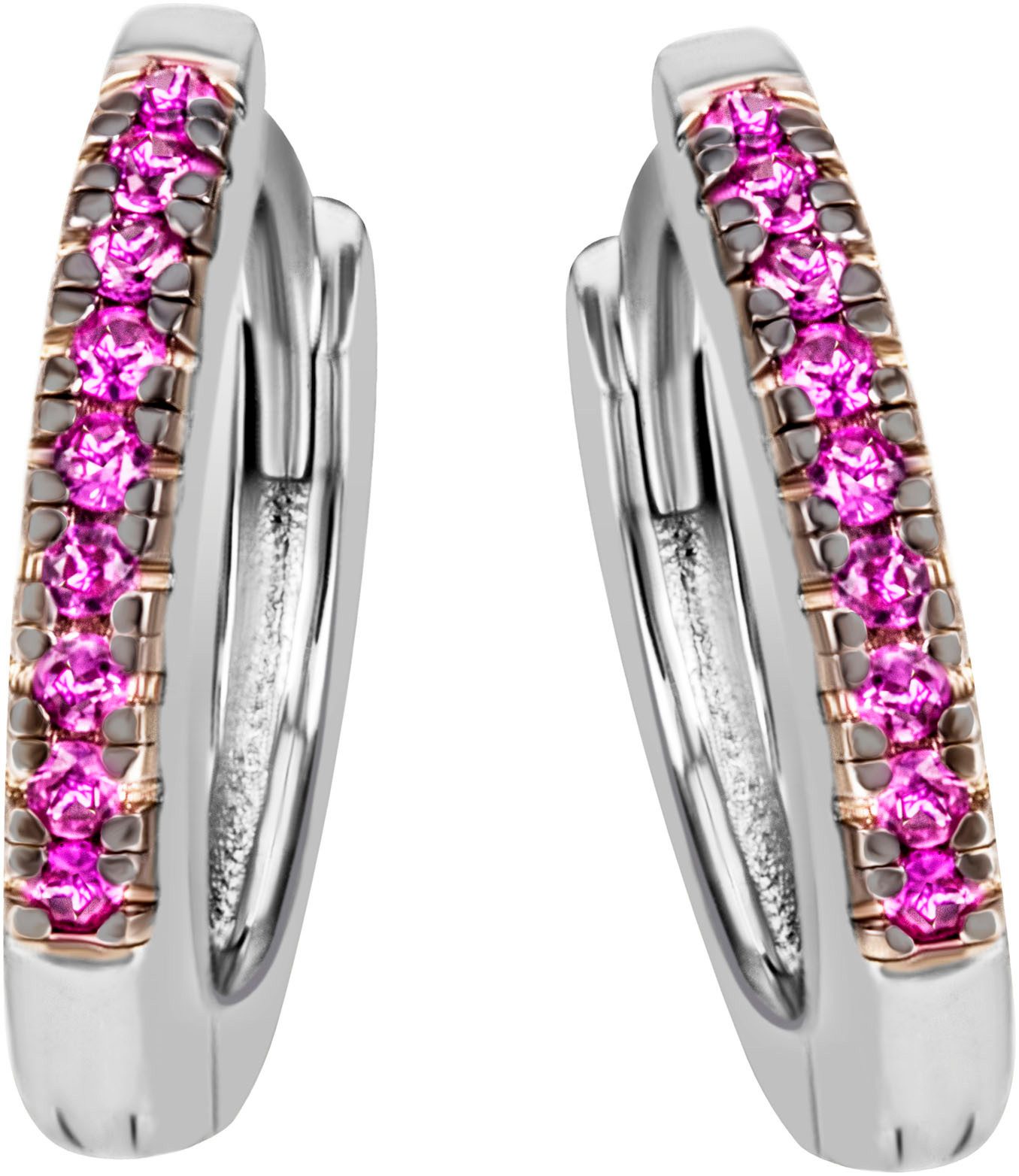 Paar Creolen Schmuck Geschenk Silber 925 Ohrschmuck Ohrringe