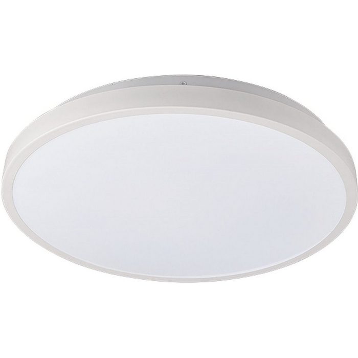 Licht-Erlebnisse Deckenleuchte LUKE LED fest integriert Neutralweiß LED Deckenlampe Weiß Metall Ø38 5cm 2000lm Schlafzimmer