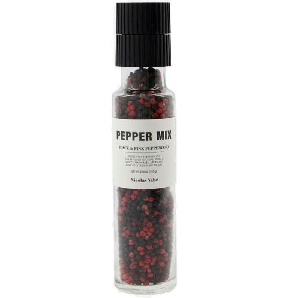 Nicolas Vahé Gewürz Pfeffer-Mix mit Schwarzem und Pinkem Pfeffer (140g)