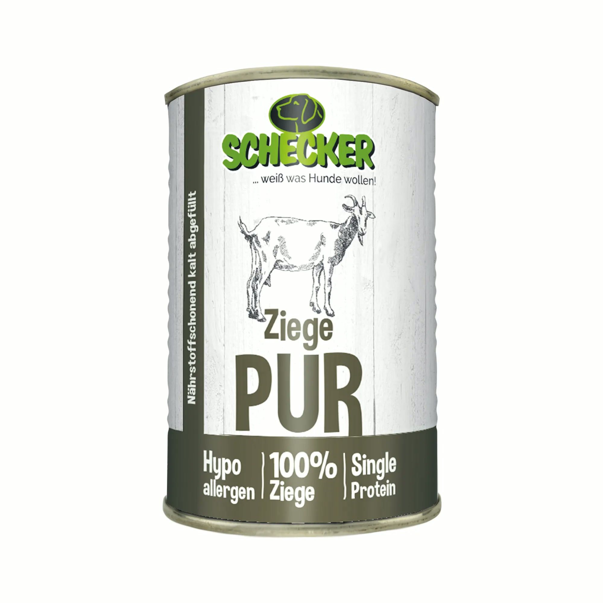 Schecker Ziege PUR - Getreidefrei, glutenfrei und ohne künstliche Zusätze Ziege, für: Hunde