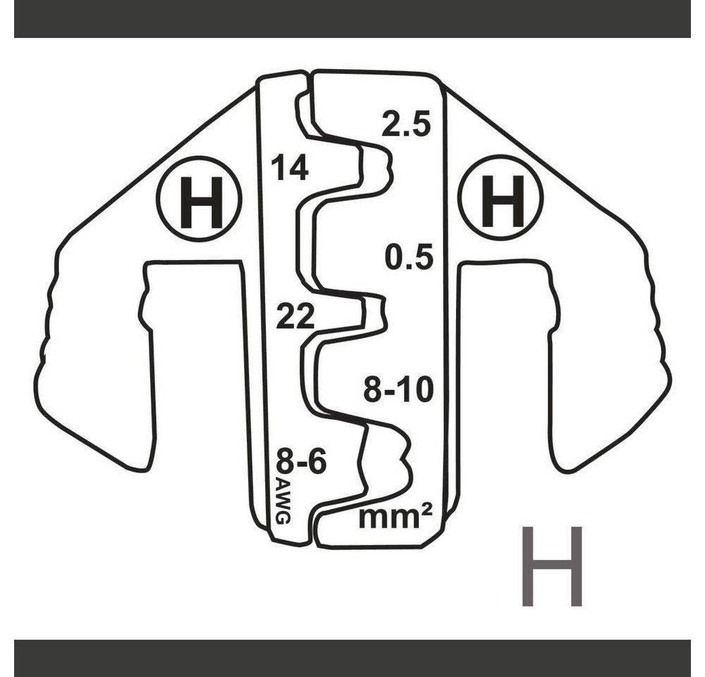 Thumbnail - TOOLCRAFT Crimpzange Flachstecker, D-Sub-Stecker Quetschbereich: 2.5