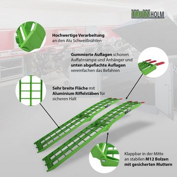 TRUTZHOLM Auffahrrampe 2x Auffahrrampe Verladerampe Rampe Alu 340 kg klappbar (2-St)