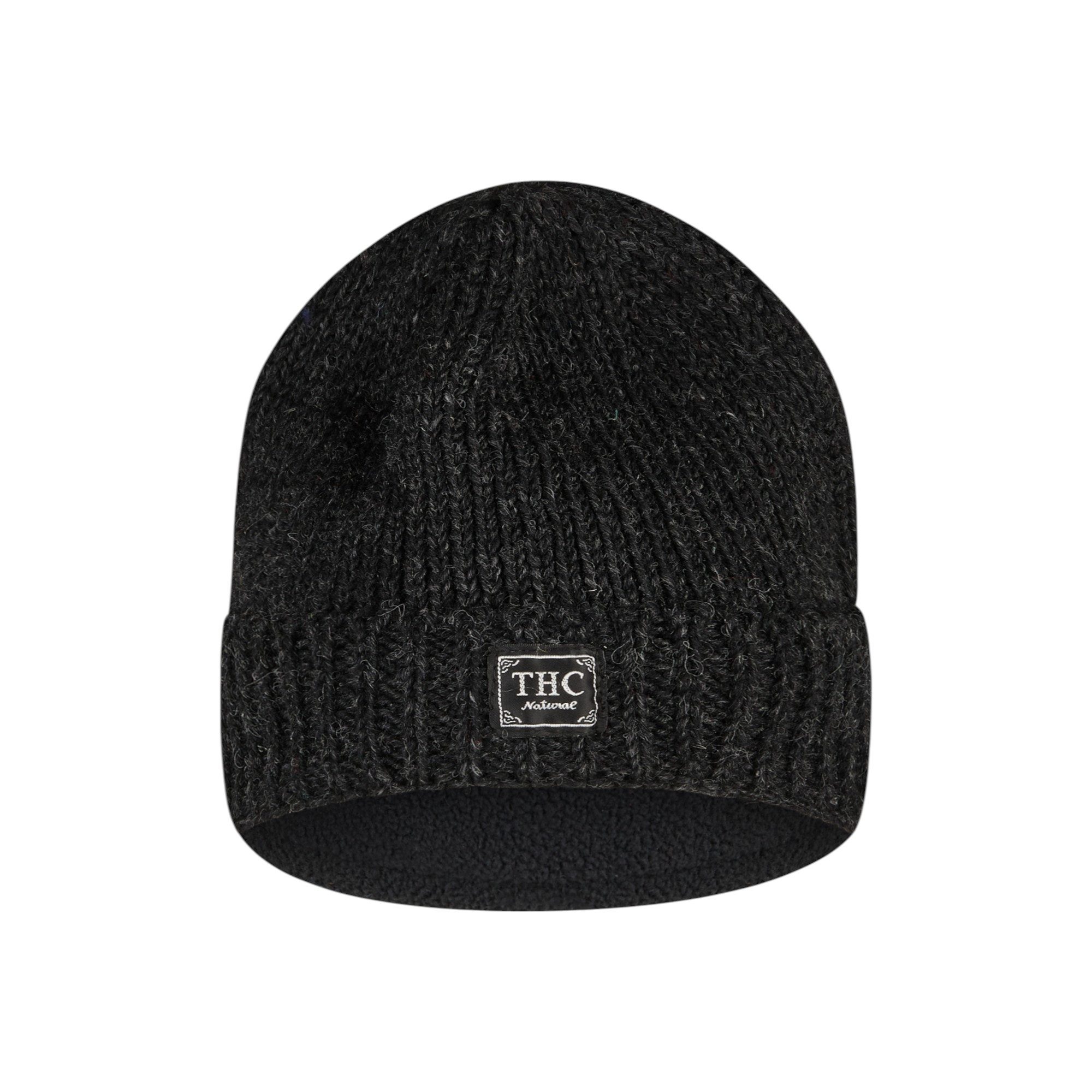 THC Natural Line Strickmütze THC Schafwoll Rollcap 509 anthrazit (1 Stück, günstig online kaufen