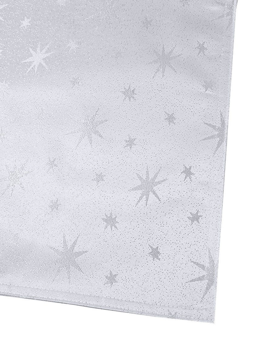 Tischläufer Glitzer Sterne Tischläufer 40x100 Weiß günstig online kaufen