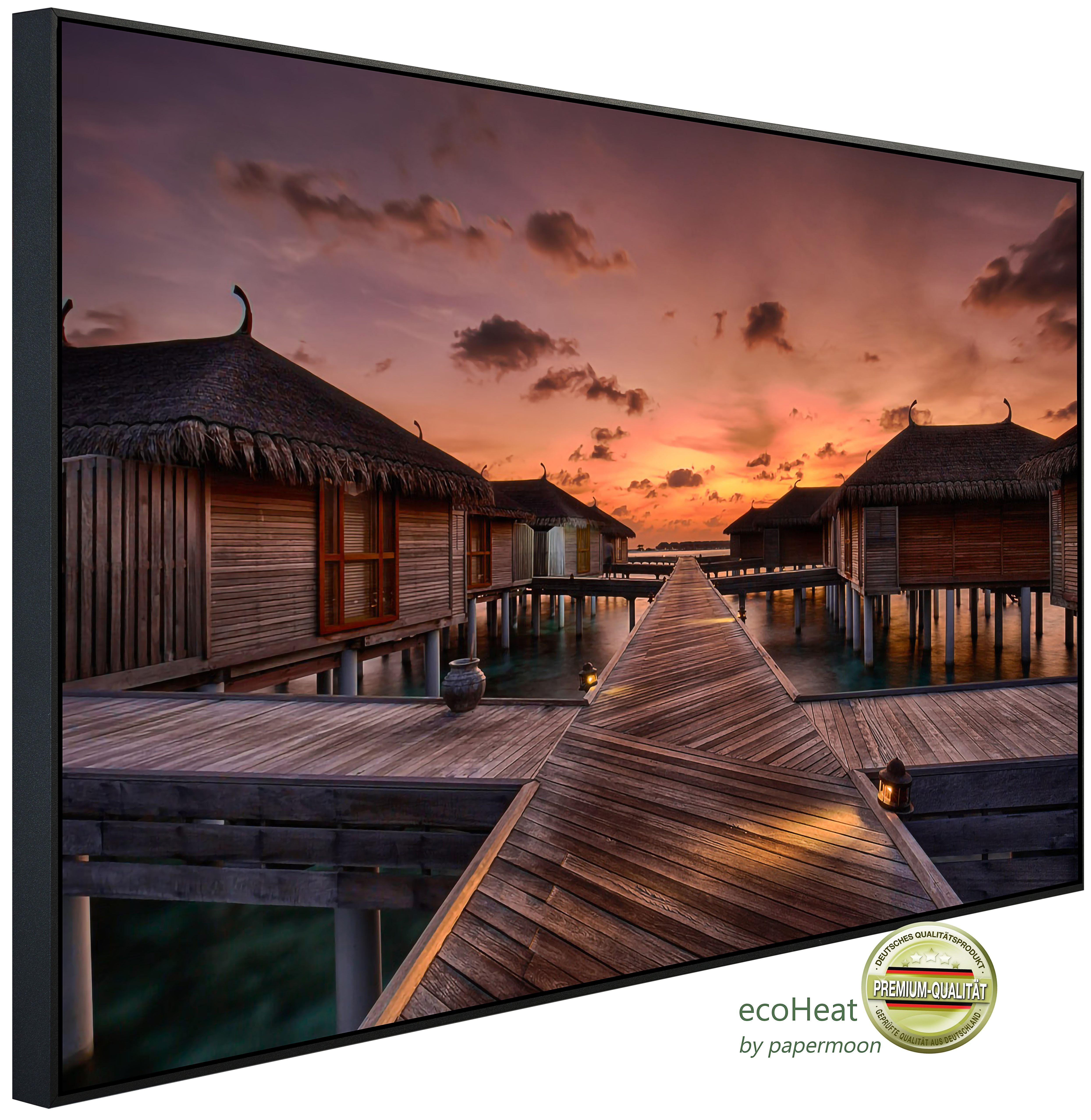 Papermoon Infrarotheizung INFRAROT-BILD-HEIZUNG, Steghäuser, TÜV-Rheinland/GS zertifiziert, angenehme Strahlungswärme