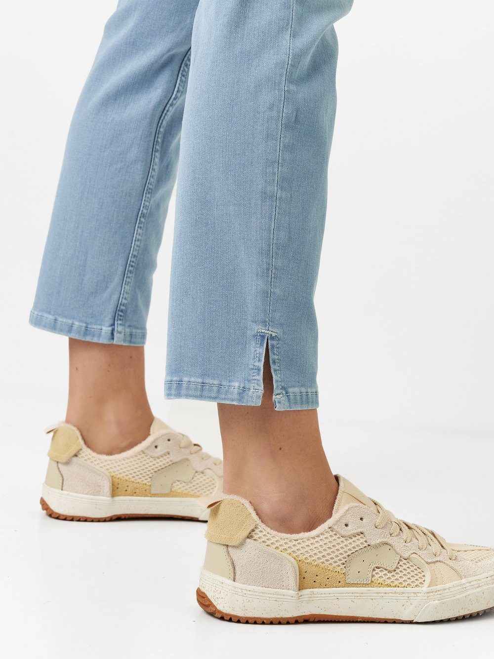 TONI 7/8-Jeans geschlitzt, mit Stretch