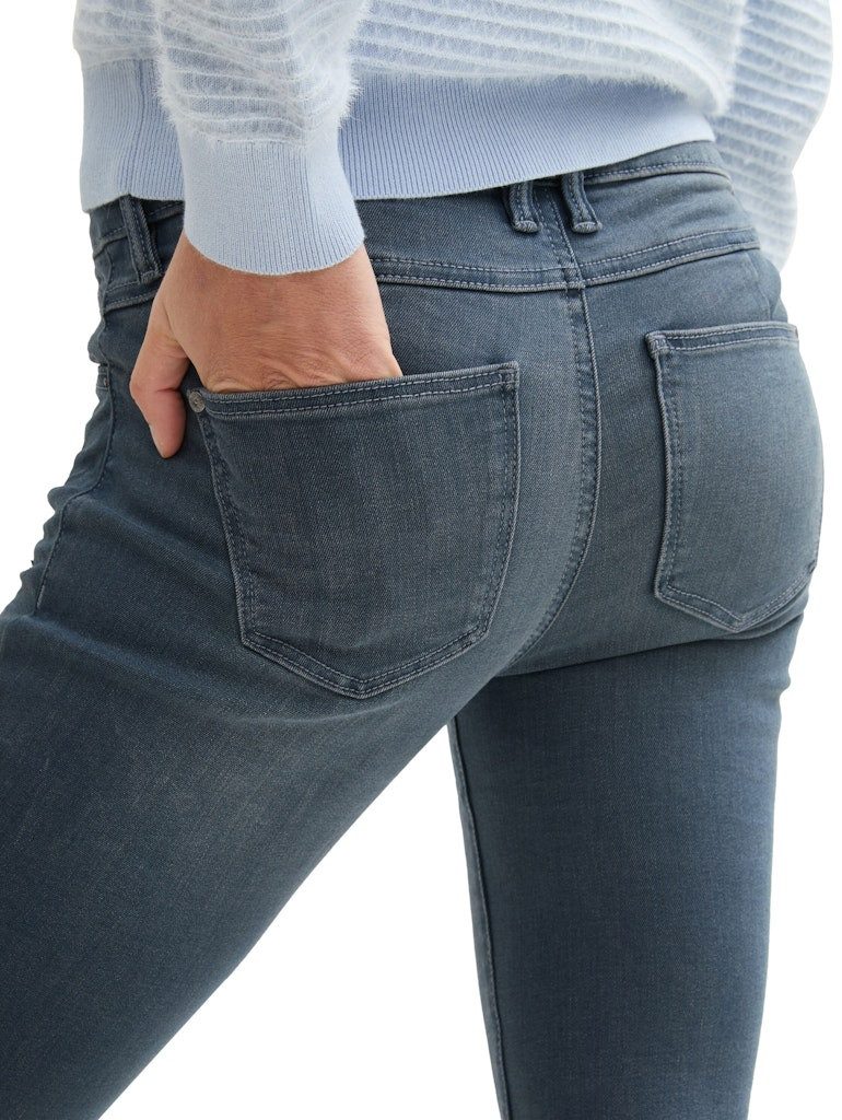 TOM TAILOR 5-Pocket-Jeans Tom Tailor Alexa Slim mid stone blue grey denim