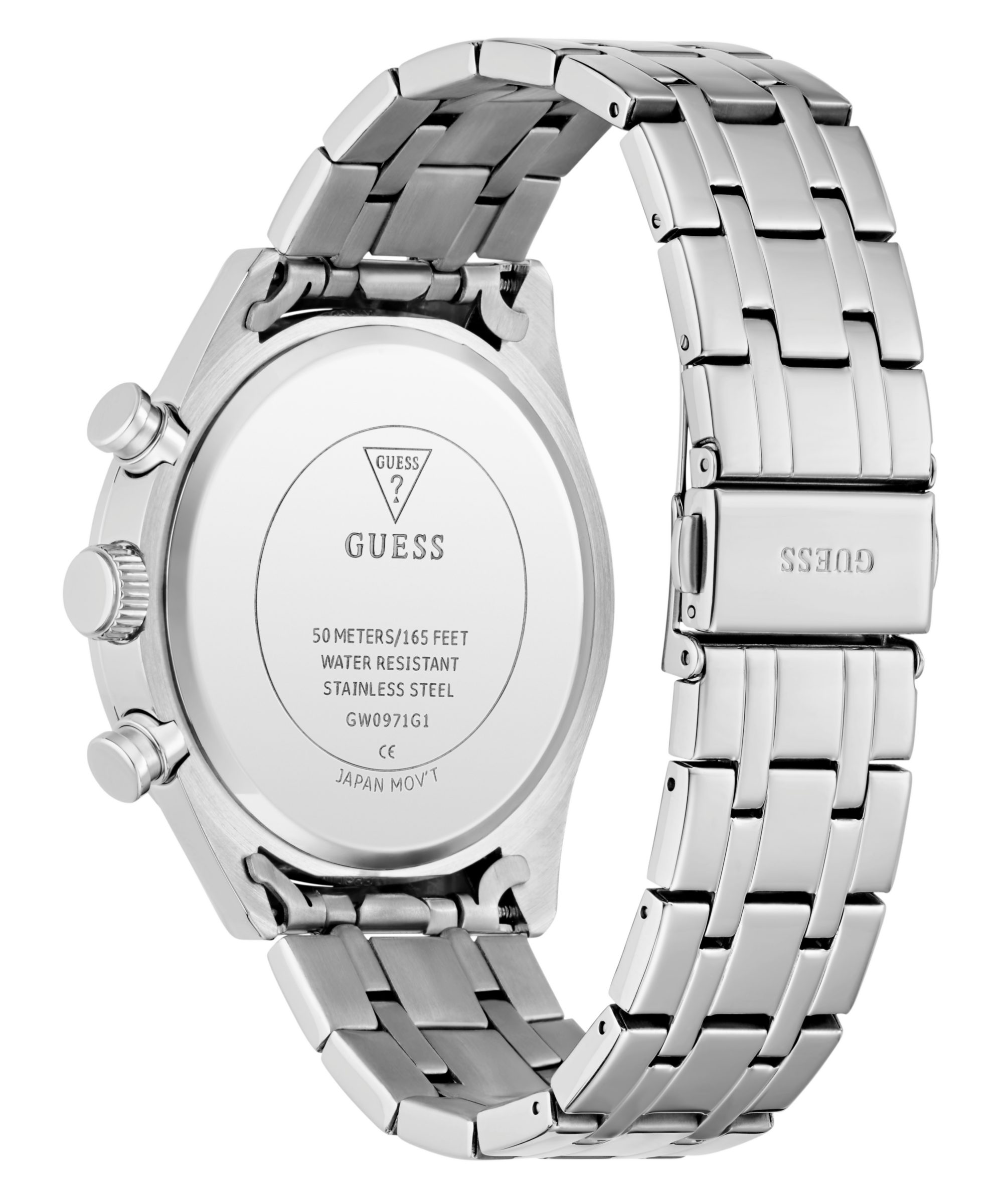 Guess Multifunktionsuhr DAWSON GW0971G1, Quarzuhr, Armbanduhr, Herrenuhr, Edelstahlarmband