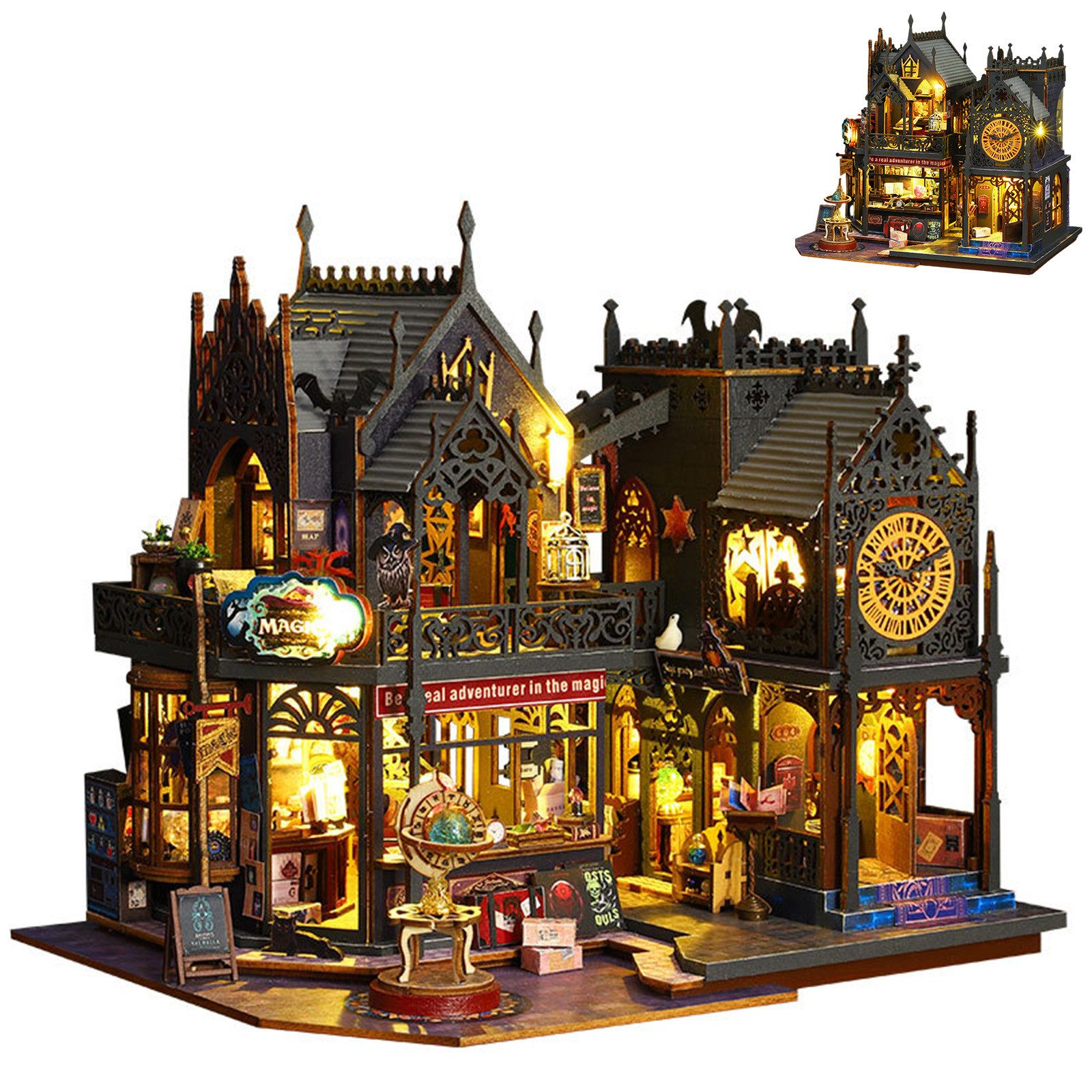 REDOM 3D-Puzzle DIY Miniaturhaus Bausatz Puppenhaus günstig online kaufen