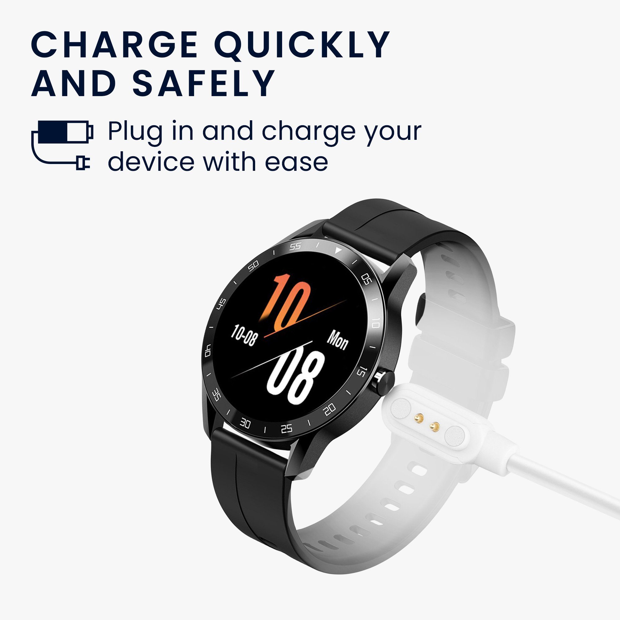 kwmobile USB Ladekabel für Blackview X1 (Number B00101) / X2 Smartwatch - Smartphone-Ladegerät (1-tlg., USB Lade Kabel für Blackview X1 (Number B00101) / X2 Smartwatch)