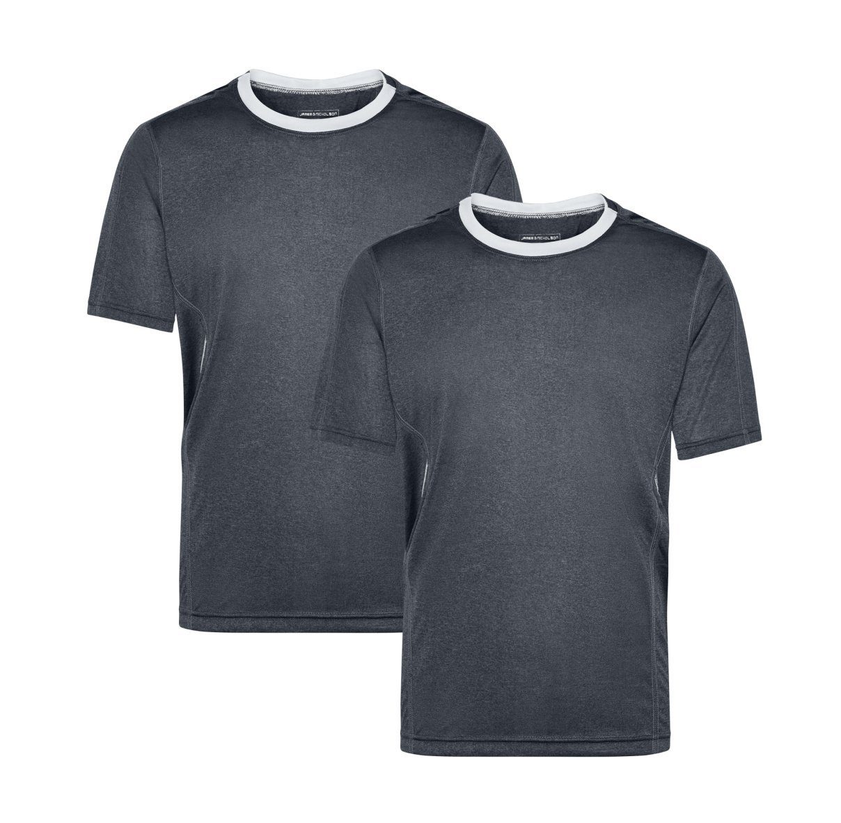 James & Nicholson Laufshirt Doppelpack Herren Kurzarm Laufshirt Running T-S günstig online kaufen