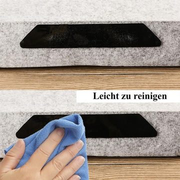 Antirutsch Teppichunterlage 8-teiliges Set Teppich Greifer anti-rutsch mit Klebestreifen, wiederv, BAYLI