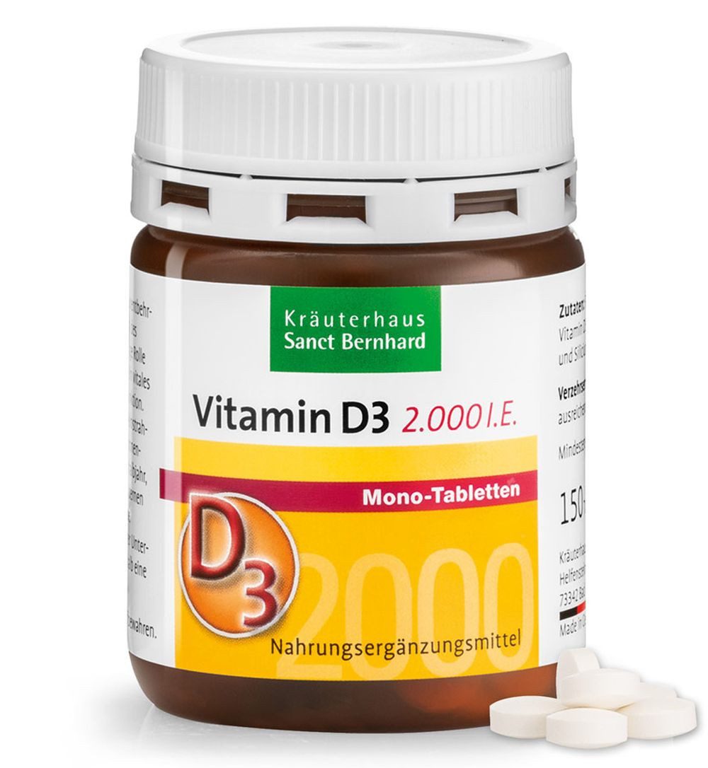 Sanct Bernhard Sanct Bernhard Vitamin-D3-2000 I.E. - 150 Tabletten Tabletten