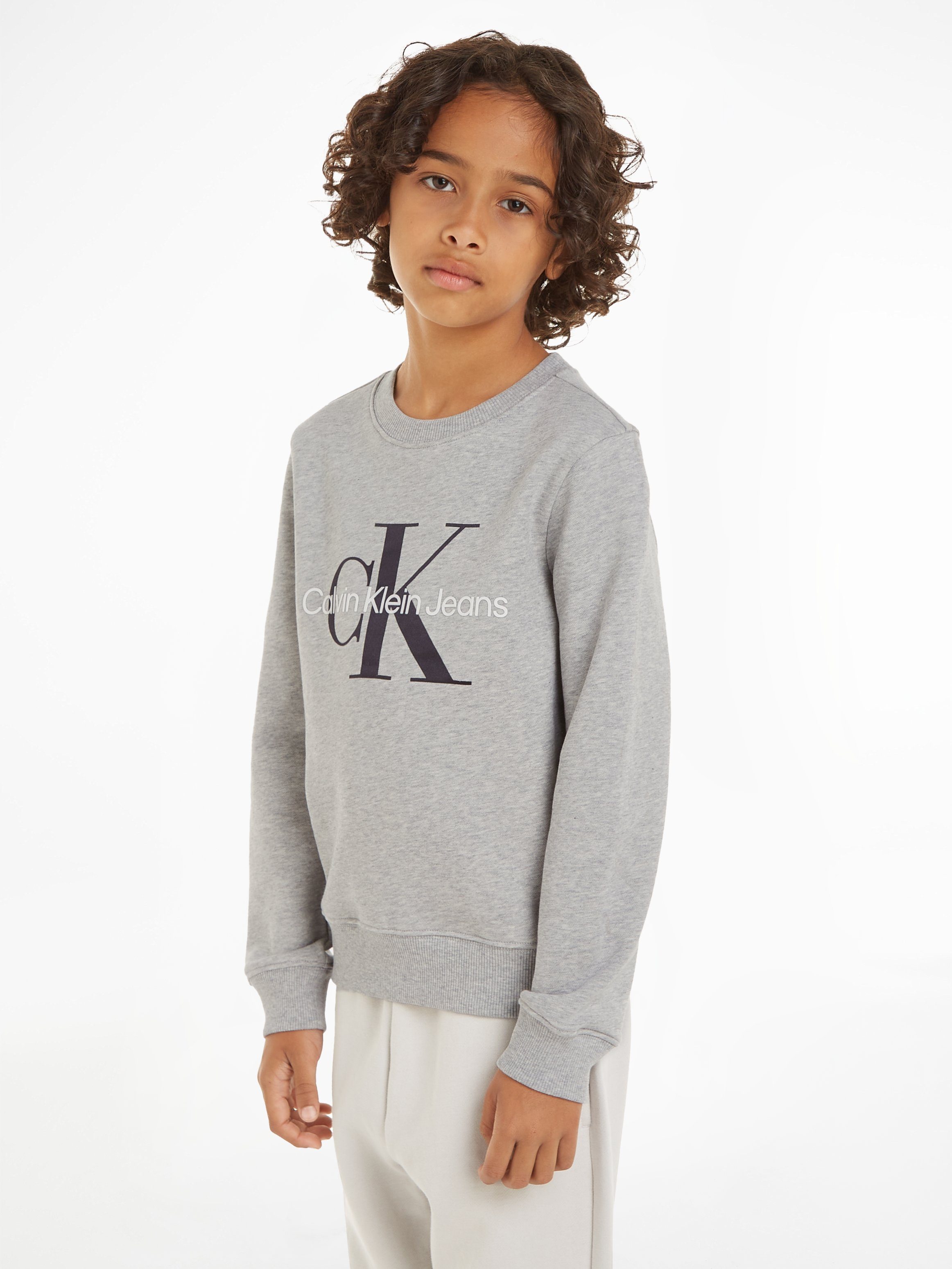 Jahre CK Sweatshirt Klein MONOGRAM Kinder für CN Jeans Calvin 16 TERRY bis