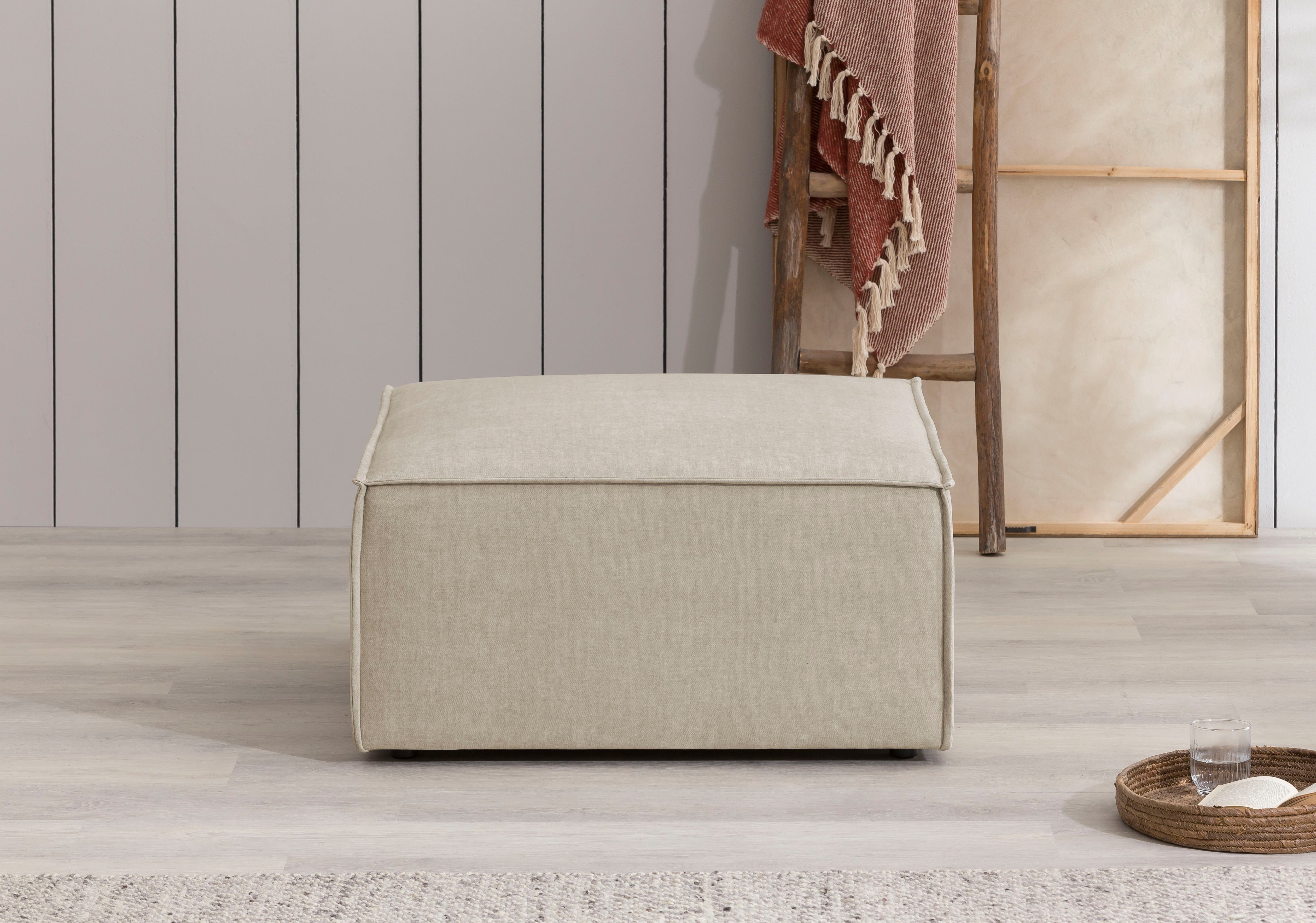 Home affaire Hocker SHERWOOD, Hocker quadratisch, günstig online kaufen