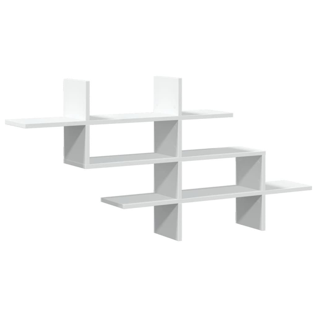 vidaXL Regal Wandregal Weiß 124,5x18x60,5 cm günstig online kaufen