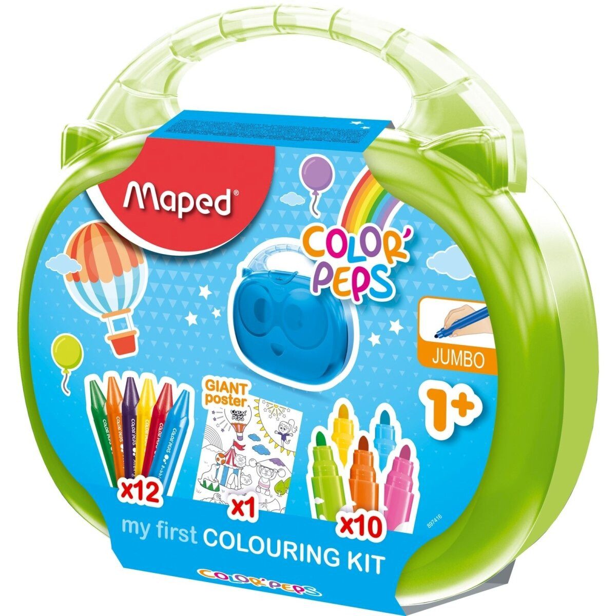 MAPED Filzstift Mal-Set Color'Peps Kunststoff-Box sortiert
