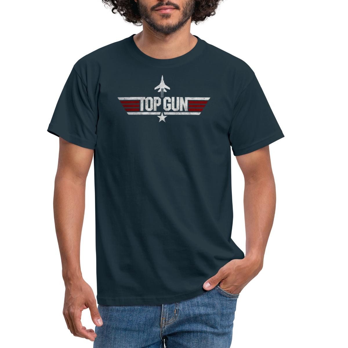 Spreadshirt T-Shirt Top Gun Jet Logo günstig online kaufen