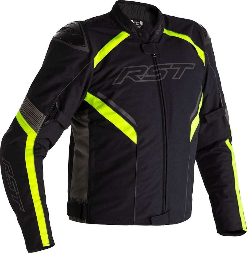RST Sabre Textiljacke Black/Grey/Neon Airbag Motorradjacke Motorrad