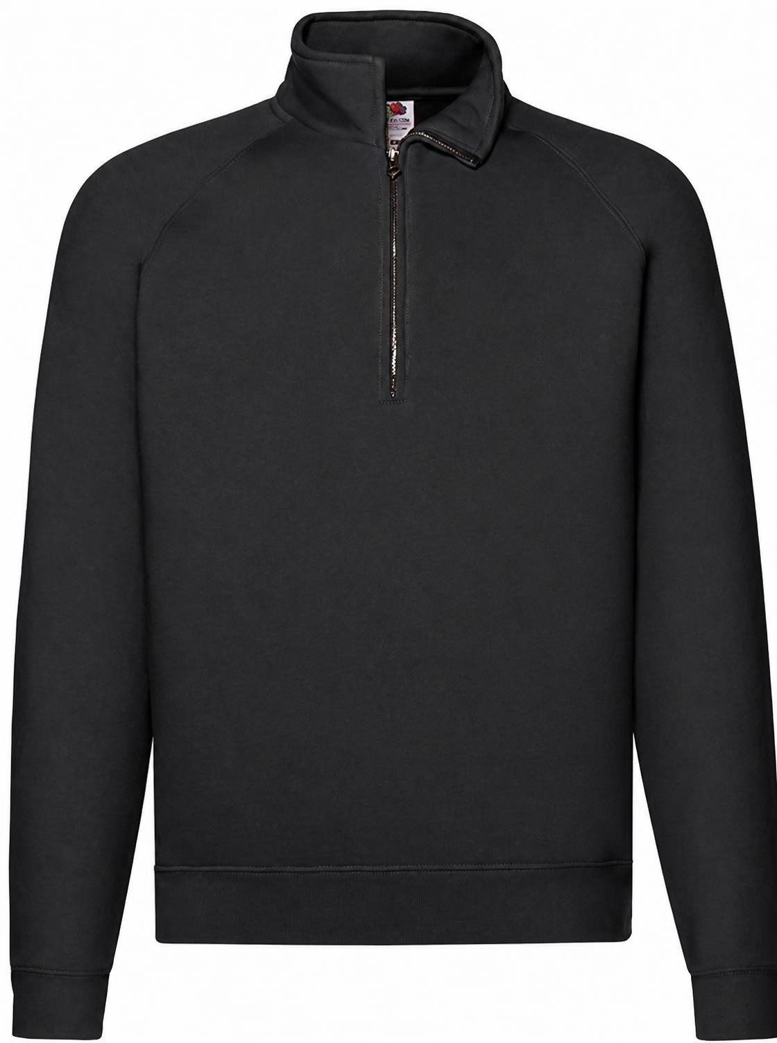 Fruit of the Loom Sweatshirt Premium Zip Neck Raglan Sweat