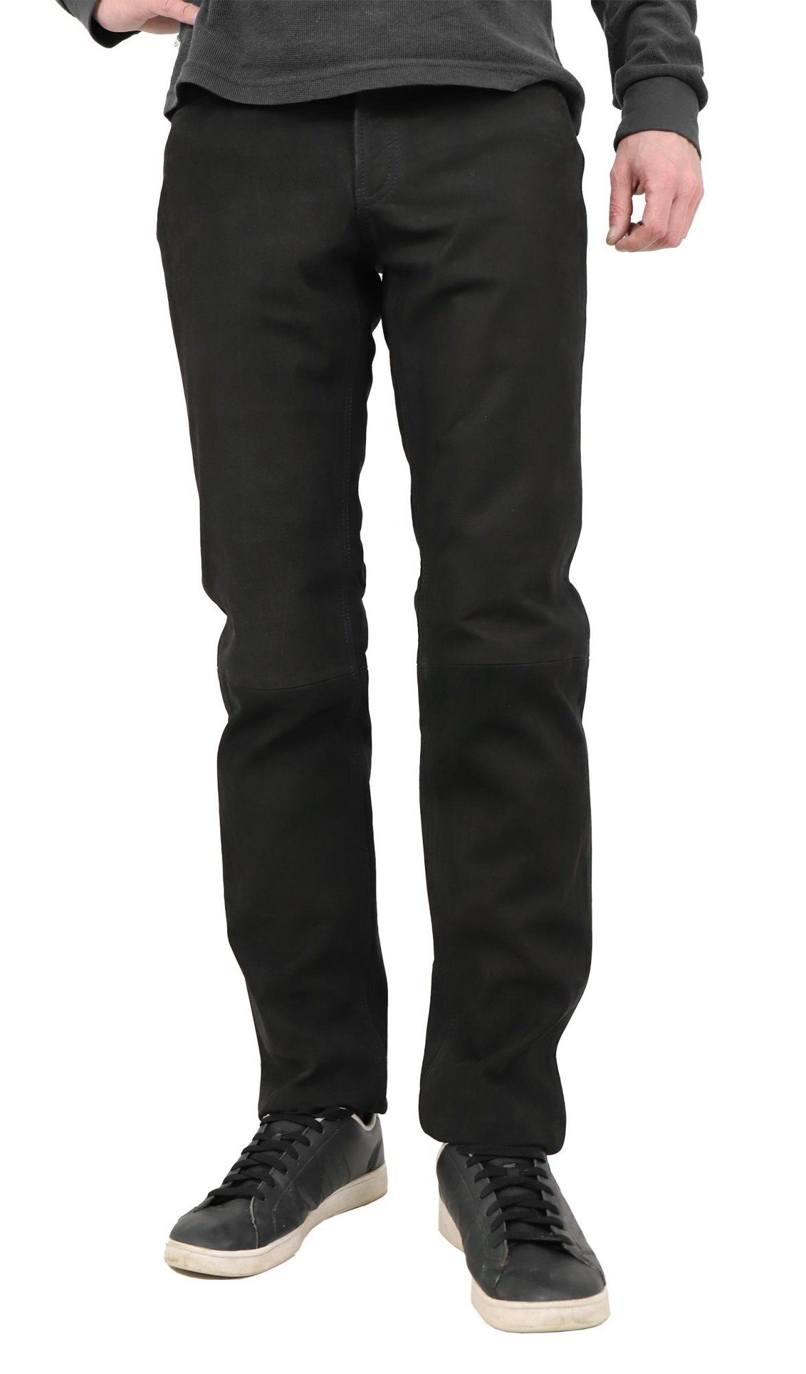 Maddox Lederhose Laurin MADDOX - Herren Lederhose Lammnubuk schwarz günstig online kaufen