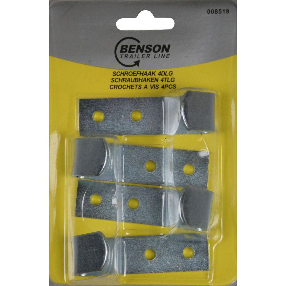 BENSON Öse Schraubhaken 4 Stück Blisterkarte