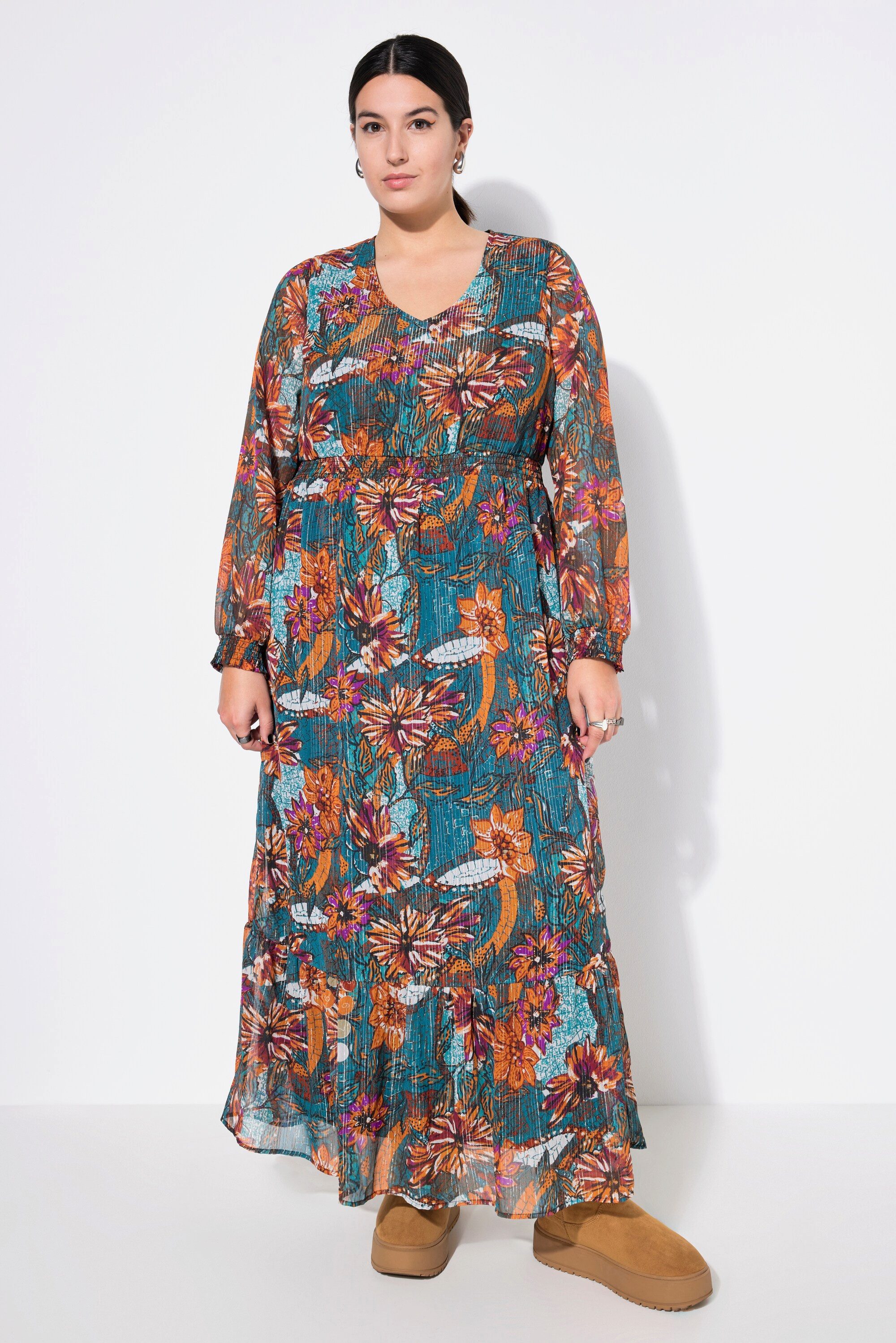 Studio Untold Maxikleid Maxikleid A-Line Flower günstig online kaufen