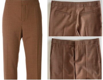 Chloé Loungehose Chloé Iconic Retro Checked Cropped Trousers Pants Karierte Anzug Karo