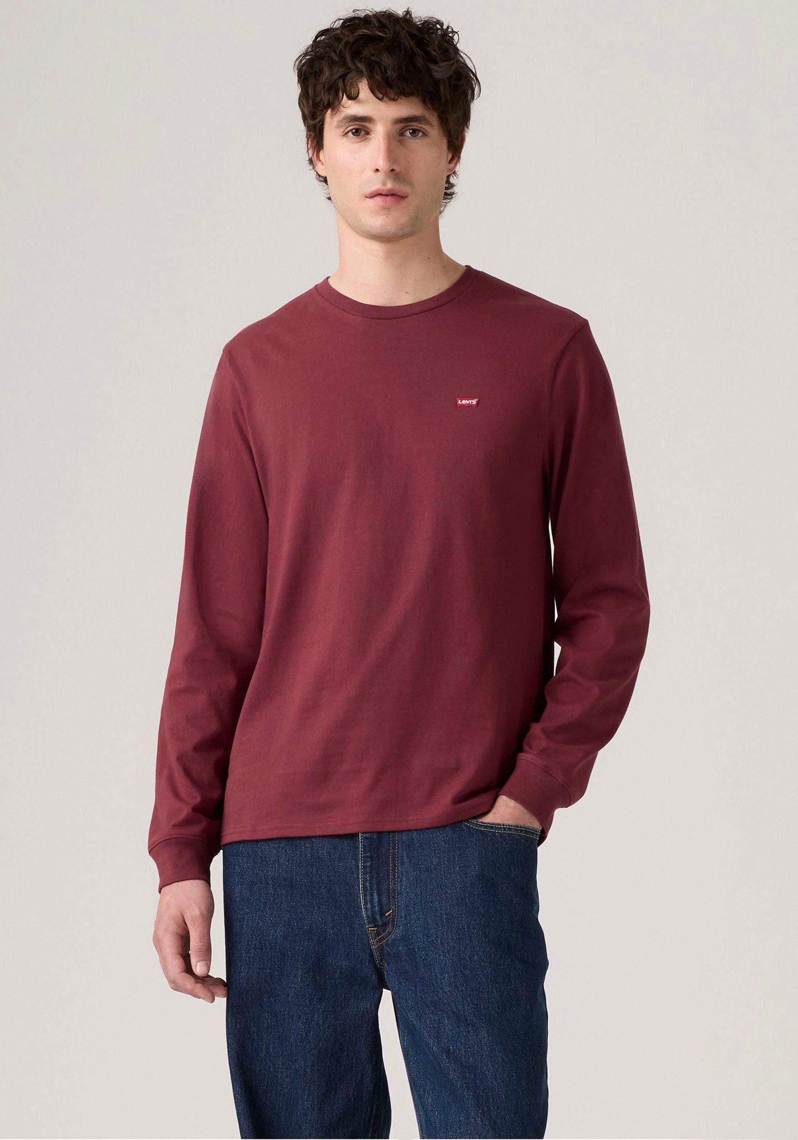 Levi's® Langarmshirt mit Logo-Applikation günstig online kaufen