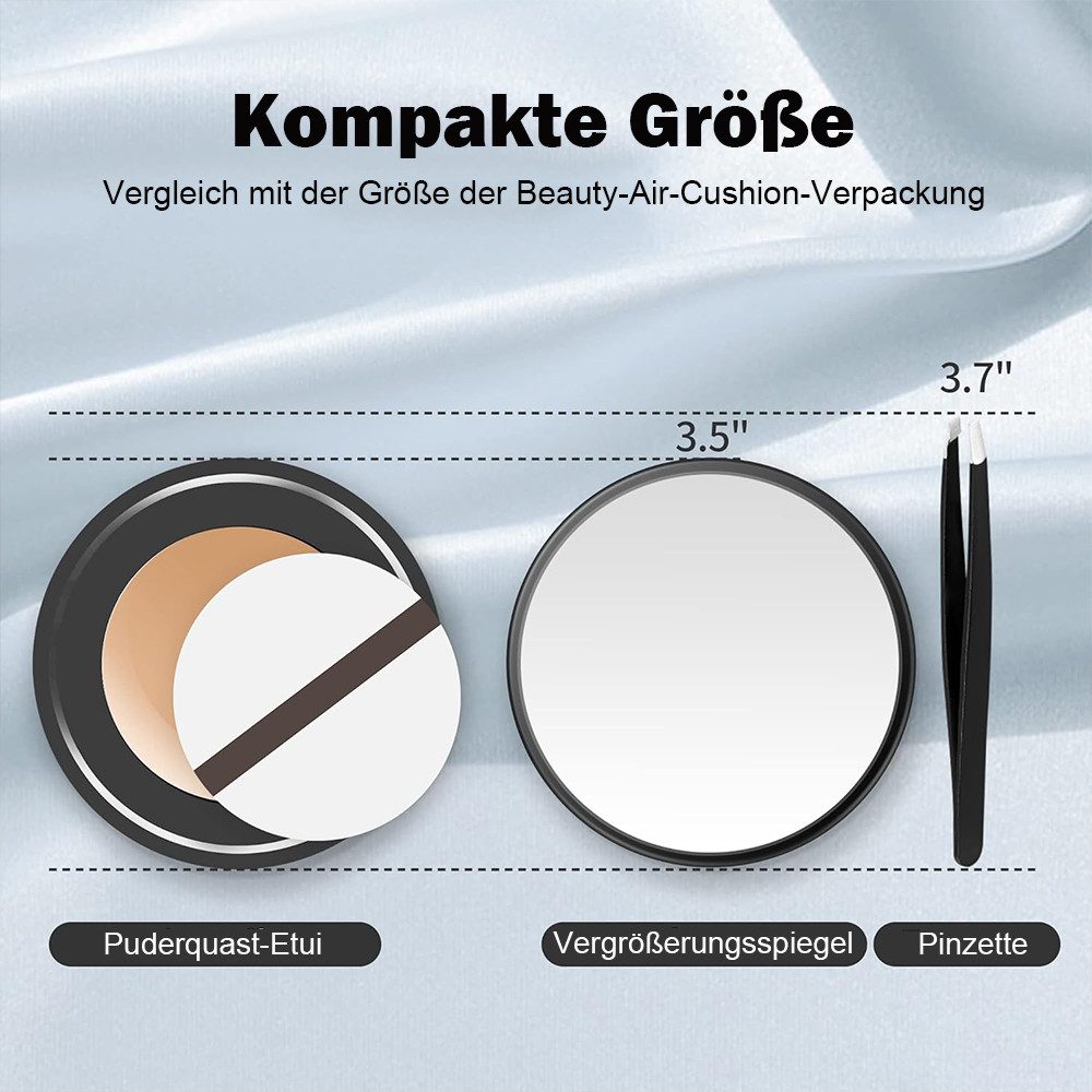 AFKSMILE Vergrößerungsspiegel 30/40 fach Vergrößerungsspiegel, Kleiner Kosmetikspiegel mit Pinzette, Vergrößerungsspiegel Set für Reise, Bad, Zuhause, Geschenk für Frauen