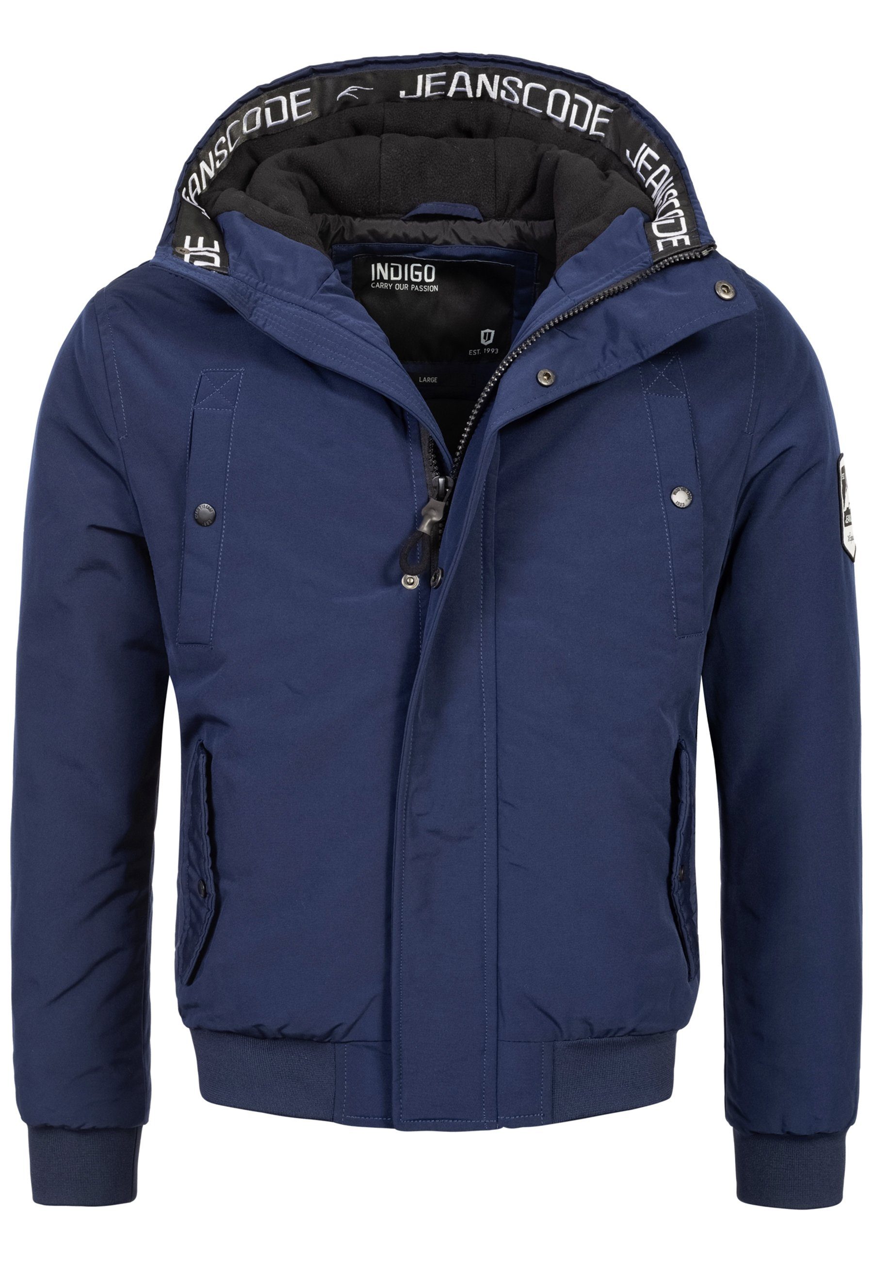 Navy Winterjacke Indicode Albany