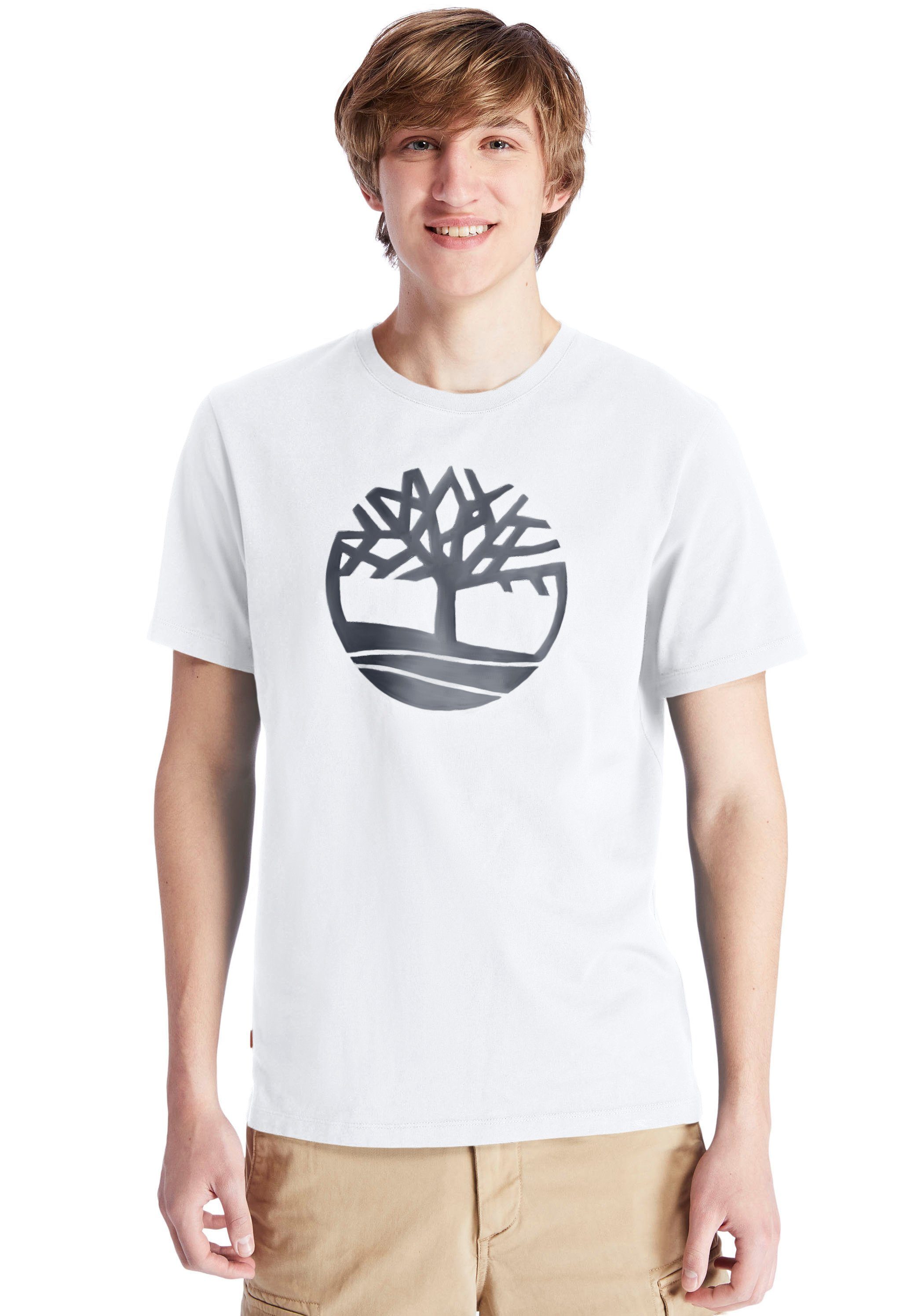 Ist in Mode Timberland T-Shirt Kennebec River Tree weiß