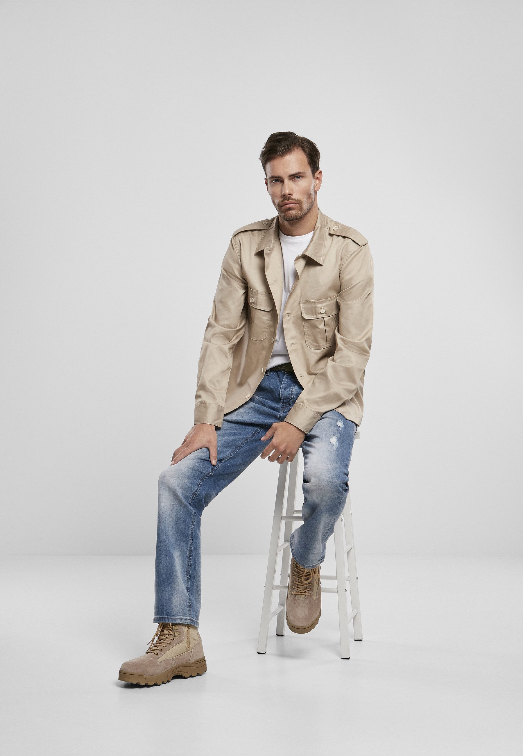 Brandit Langarmhemd Brandit Herren US Shirt (1-tlg)