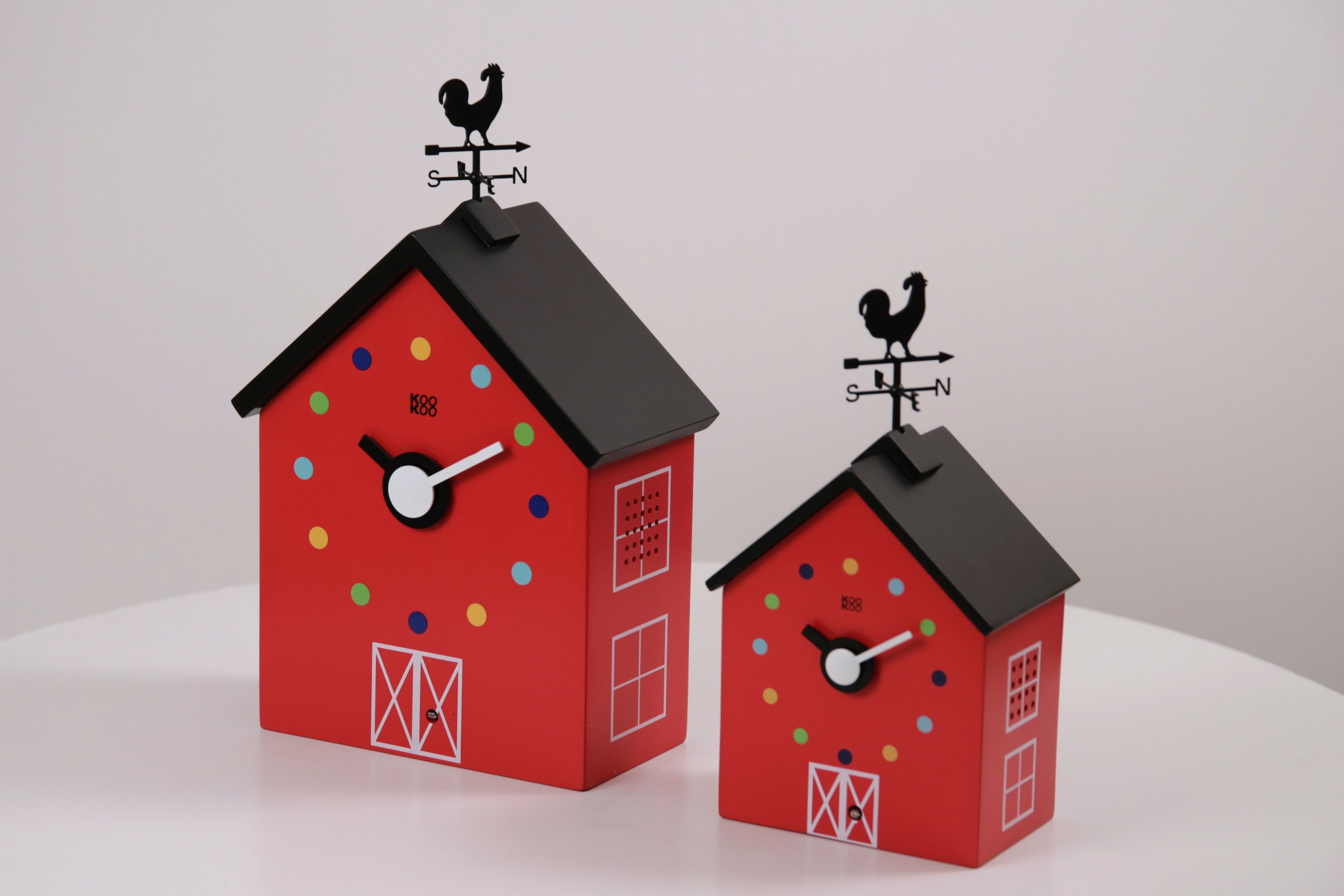 KOOKOO Tischuhr RedBarn