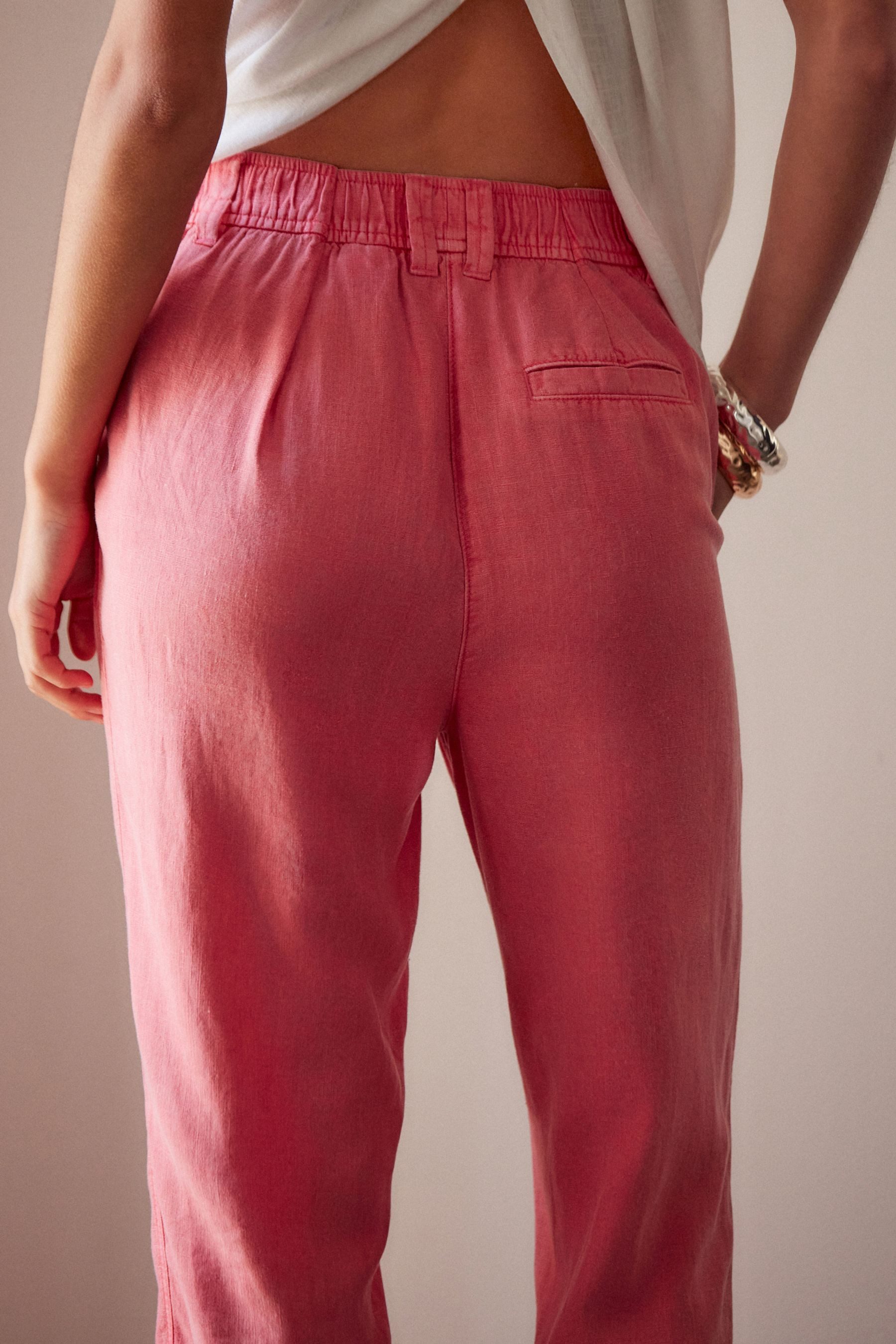 Next Stoffhose Karottenhose aus Leinenmischgewebe – günstig online kaufen