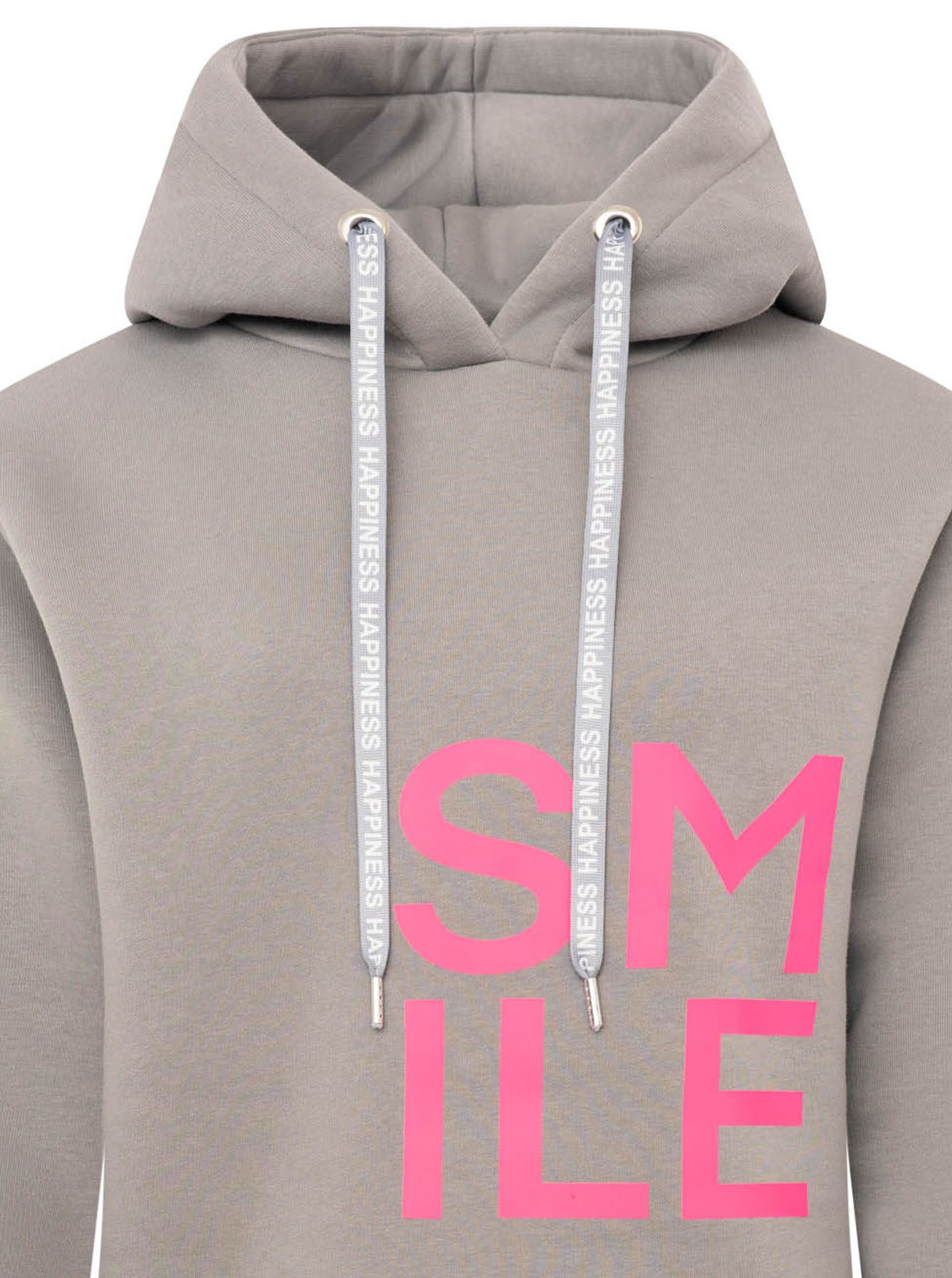 Zwillingsherz Hoodie "Alissa" Langarm, Kapuze, Neon-Details, Kordelzug, Frontprint, Kängurutasche – Bild 5 von 5