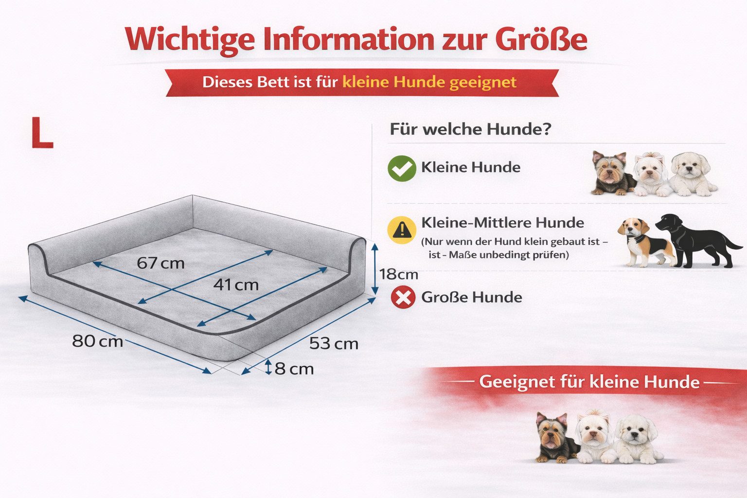 Hobbydog Tierbett HOBBYDOG Tierbett Hundebett Sofa mit Reißverschluss, pflegeleicht, abnehmbarer Bezug mit Reißverschluss, waschbar bei 30 °C