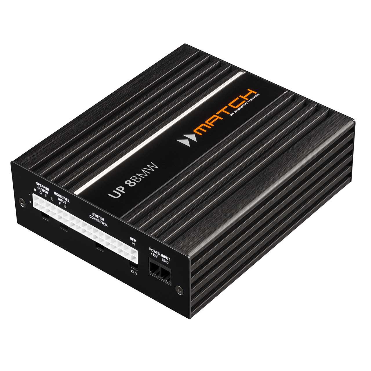 UP 8BMW, 8-Kanal Plug & Play Upgrade-Verstärker mit int. 9-Kanal DSP Verstärker
