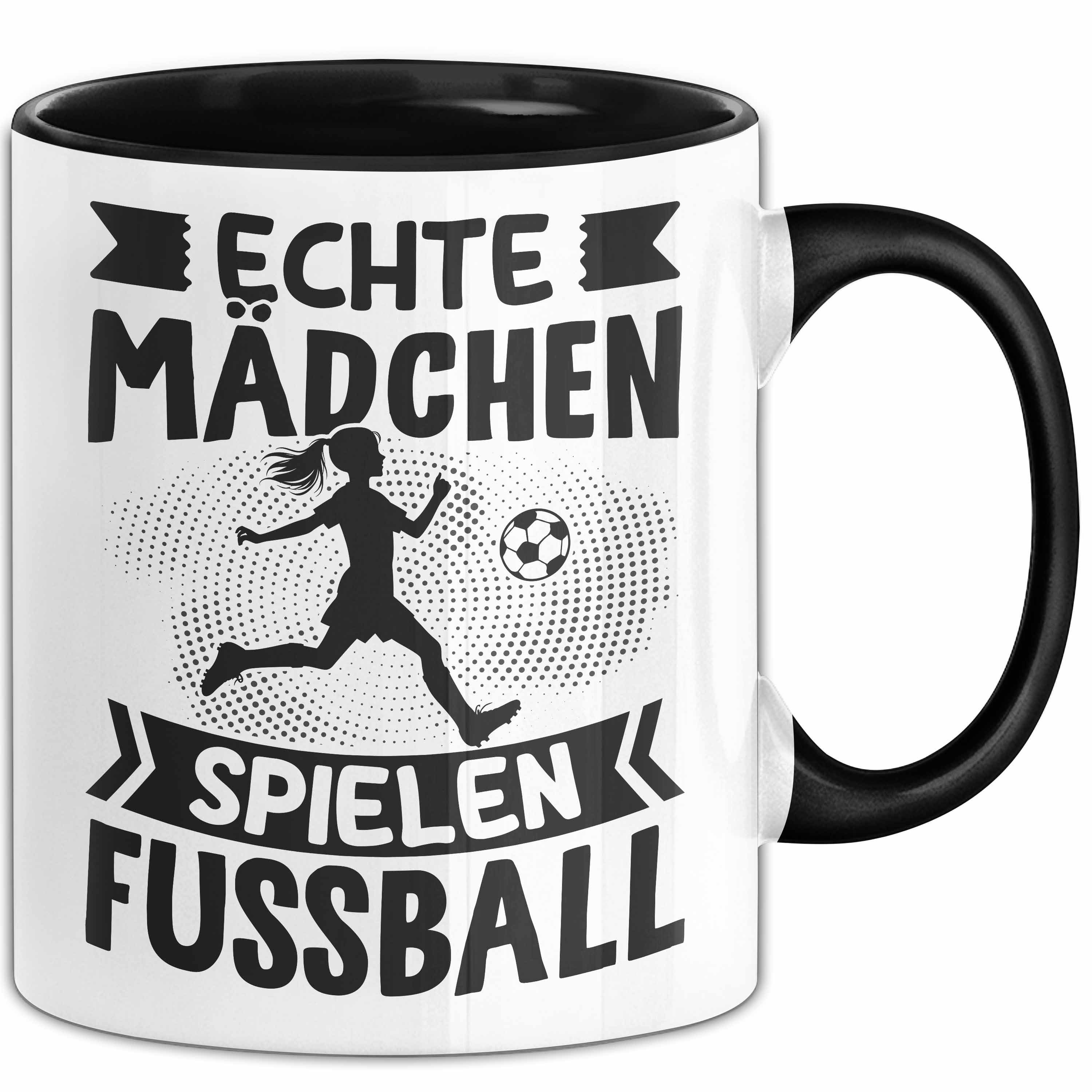 Trendation Tasse Fußballspielerin Tasse Geschenk Echte Mädchen Spielen Fußball Geschenk