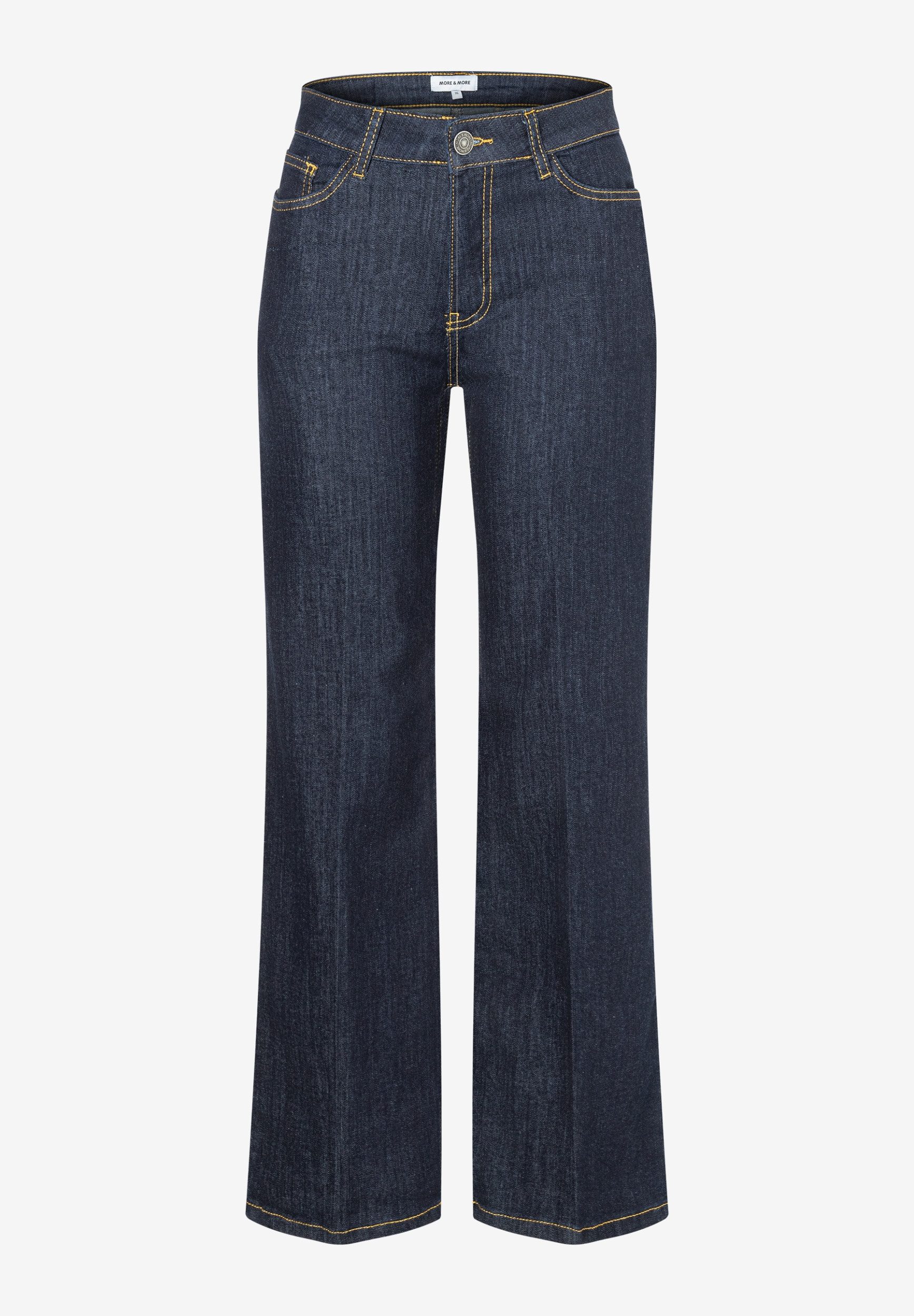 MORE&MORE 5-Pocket-Jeans Wide Leg Denim Jeans günstig online kaufen