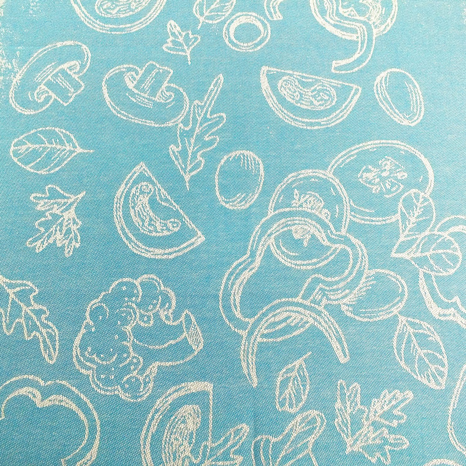 Geschirrtücher (4 50 Baumwolle Stück), 70 x Lasa (Set, Tasty, Pack Geschirrtuch Home ca. Blau 4-tlg), cm, 4er