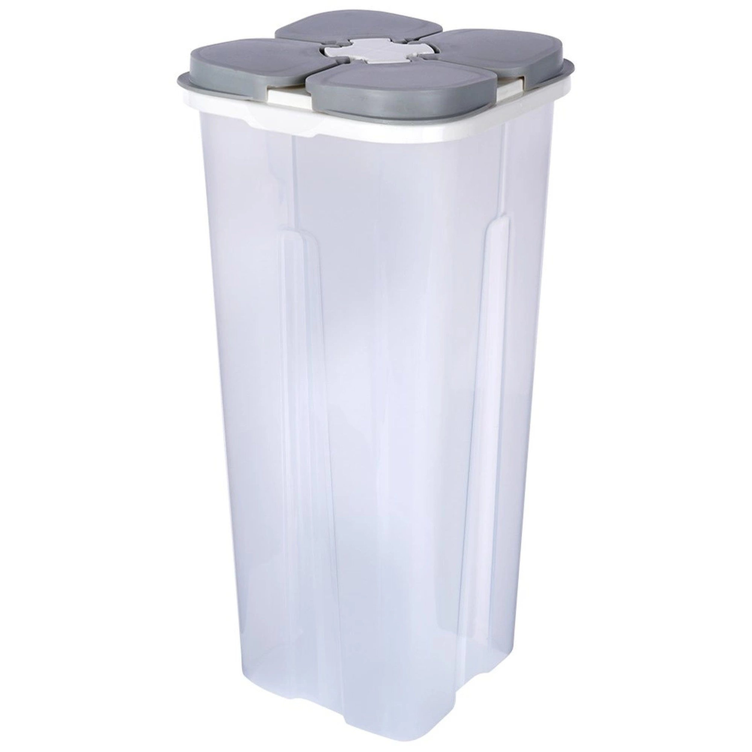 Koopman Vorratsdose Vorratsdose 3L – Küchenbehälter mit Dosierer Transparent, Kunststoff, Mit Dosierer, teilbar in bis zu 4 Fächer