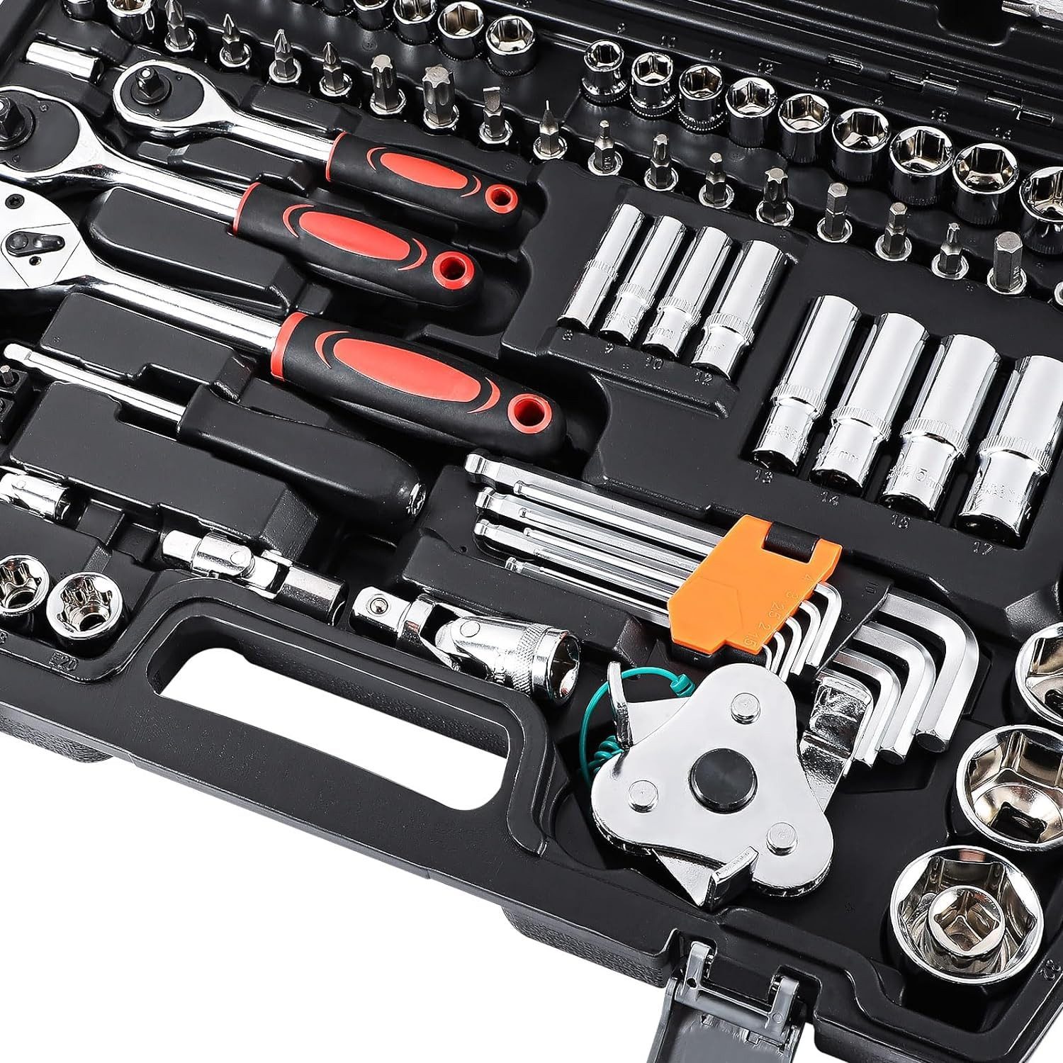 Youyijia Werkzeugkoffer Ratschenkasten Umschaltknarre Steckschlüssel-Satz (1 St)