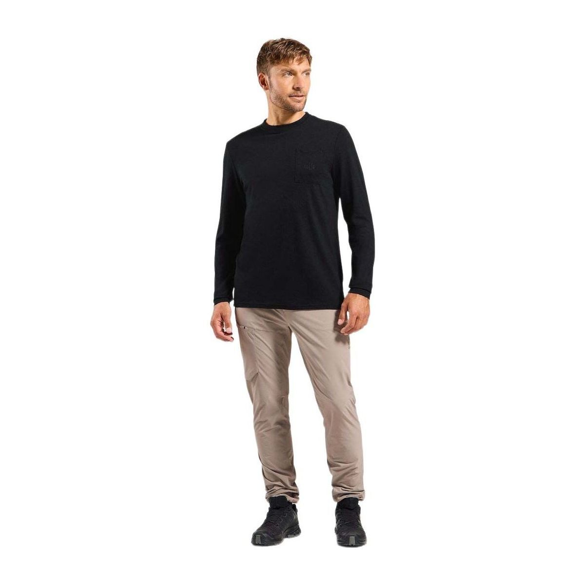 Odlo Funktionsshirt Merino 200 Pocket Vielseitiger Komfort aus reiner Merinowolle mit natürlicher