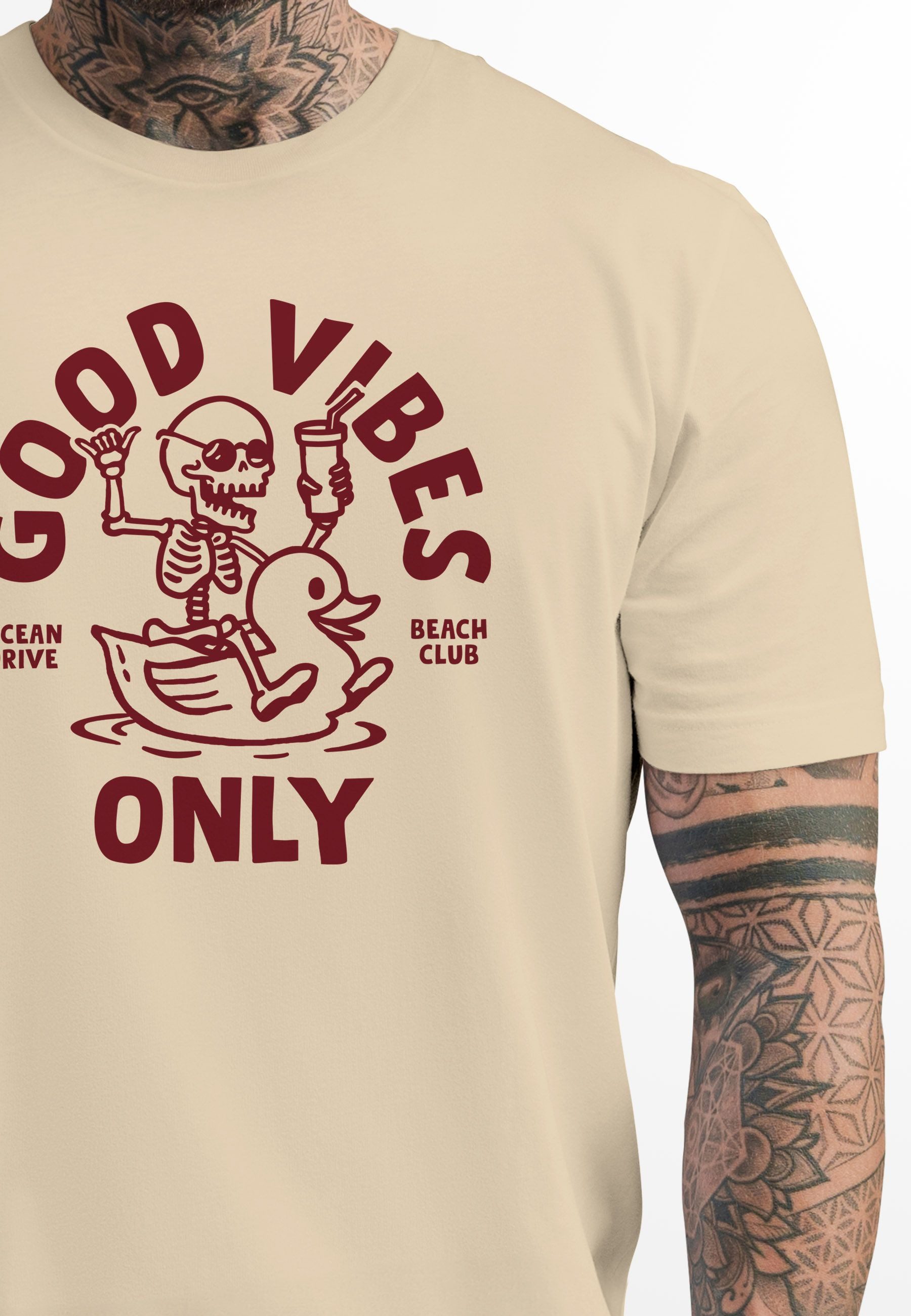 Neverless Print-Shirt Herren T-Shirt Printshirt Spruch günstig online kaufen