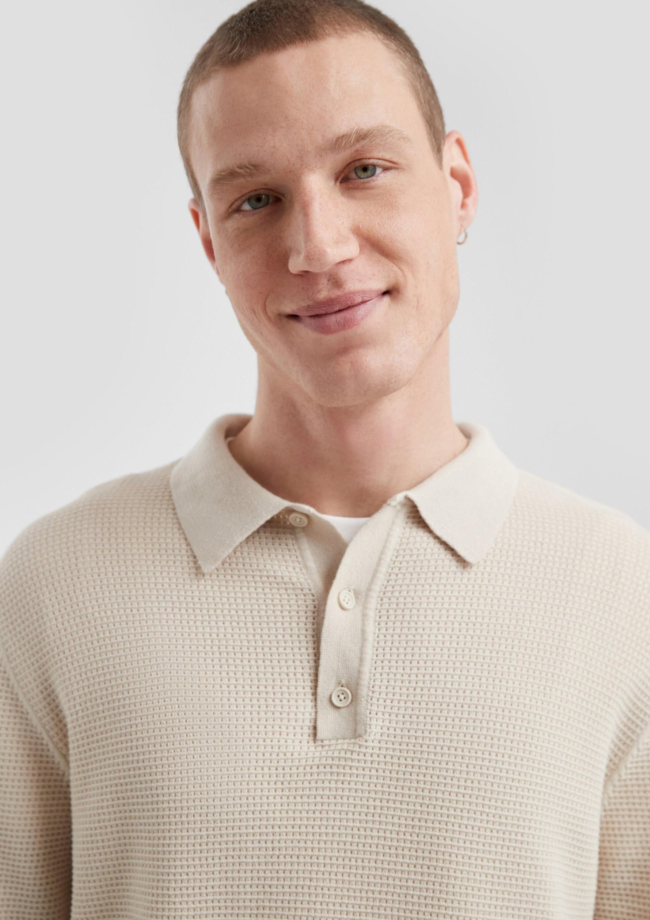 QS Longpullover Strickpullover Strickpullover mit Polokragen