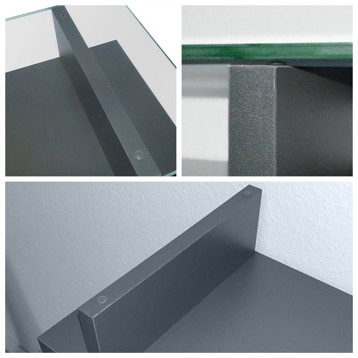 Vladon Garderoben-Set Loret V2, (Garderobe Set bestehend aus 1 Schuhschrank, 1 Wandspiegel, 2 Garderobenpaneele), Weiß matt (140 x 23 x 200 cm)