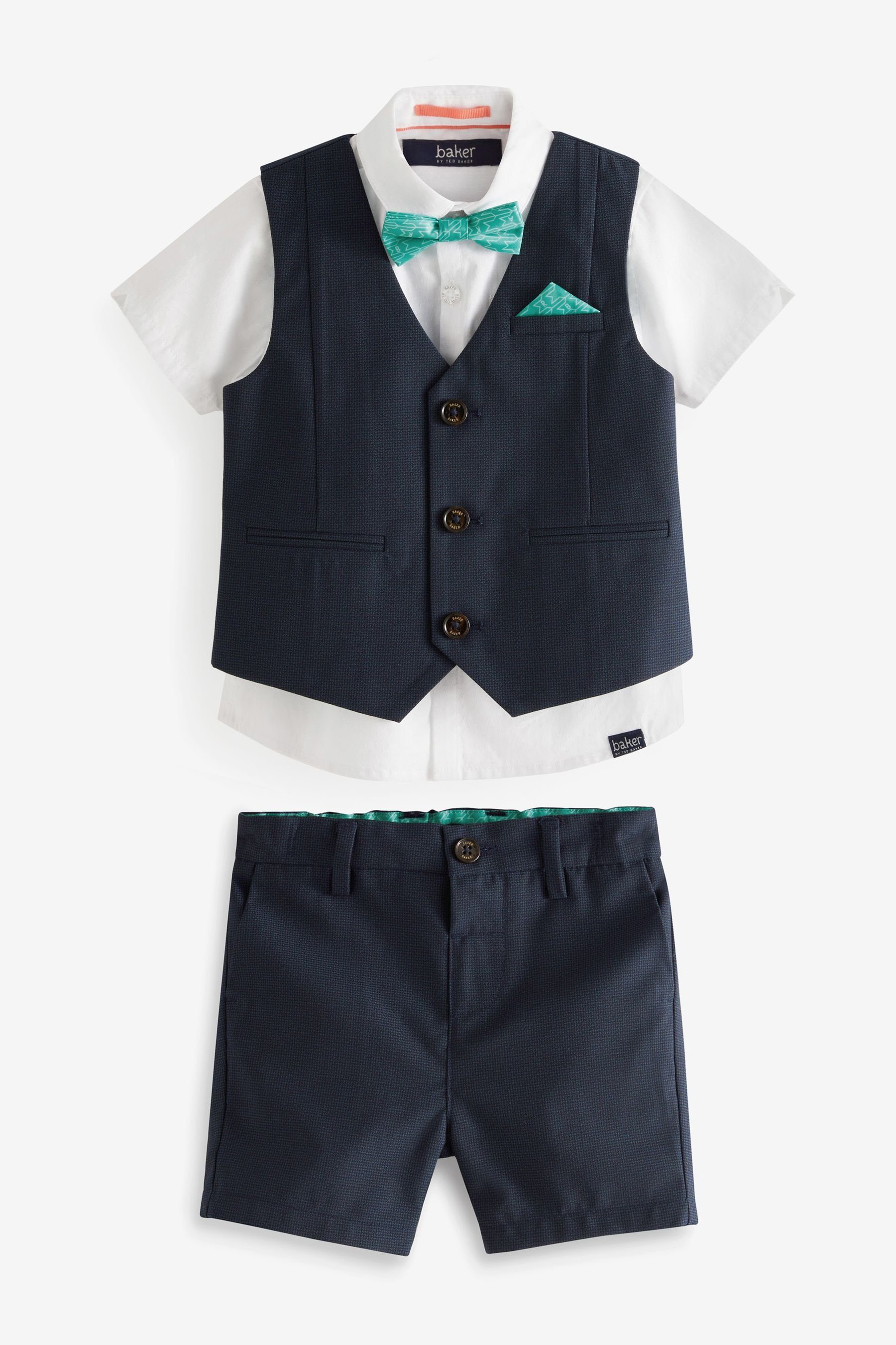 Baker by Ted Baker Kinderanzug Baker by Ted Baker Hemd, Weste und Shorts im Set (4-tlg)