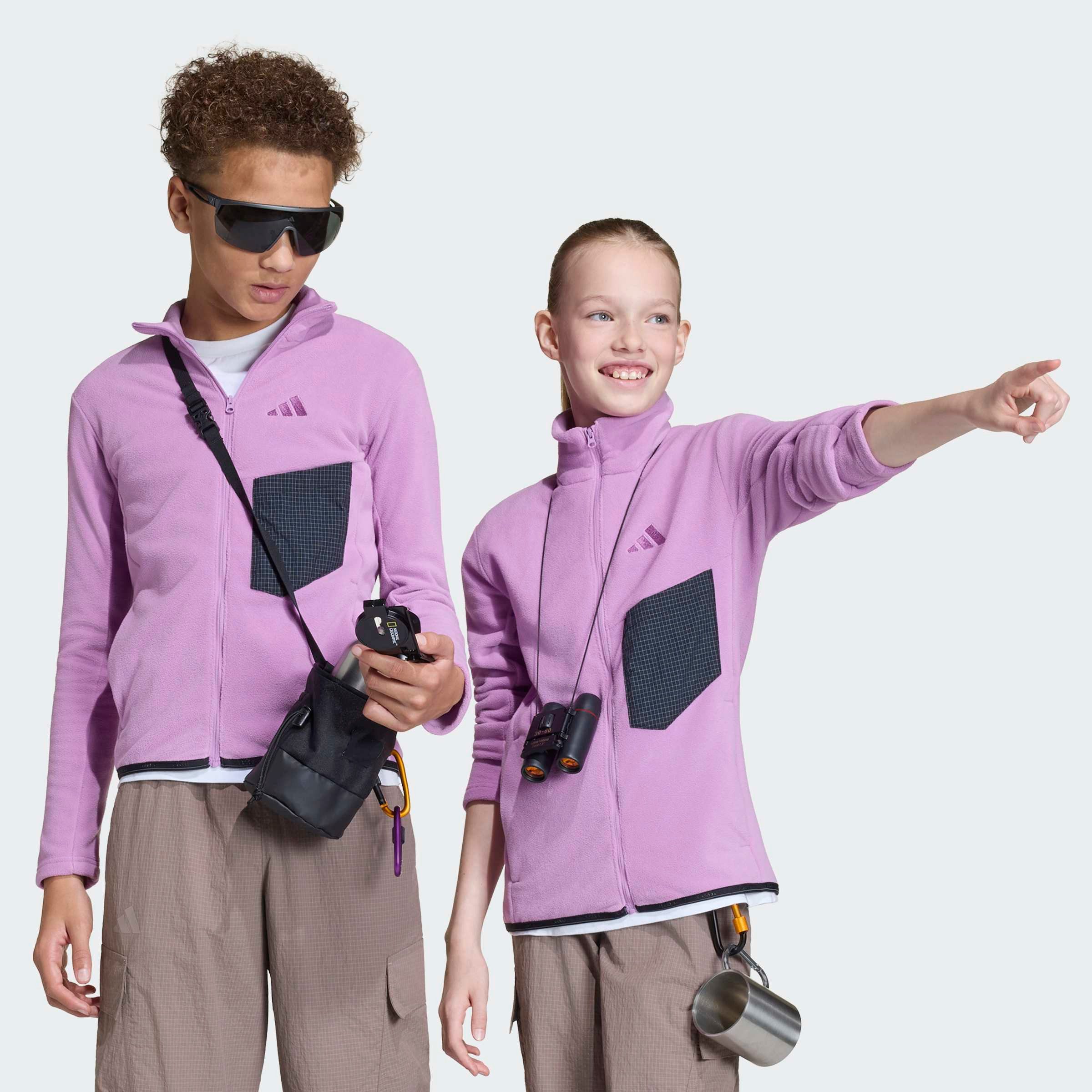 adidas TERREX Fleecejacke KIDS MULTI-, DURCHGEHENDER REISSVERSCHLUSS