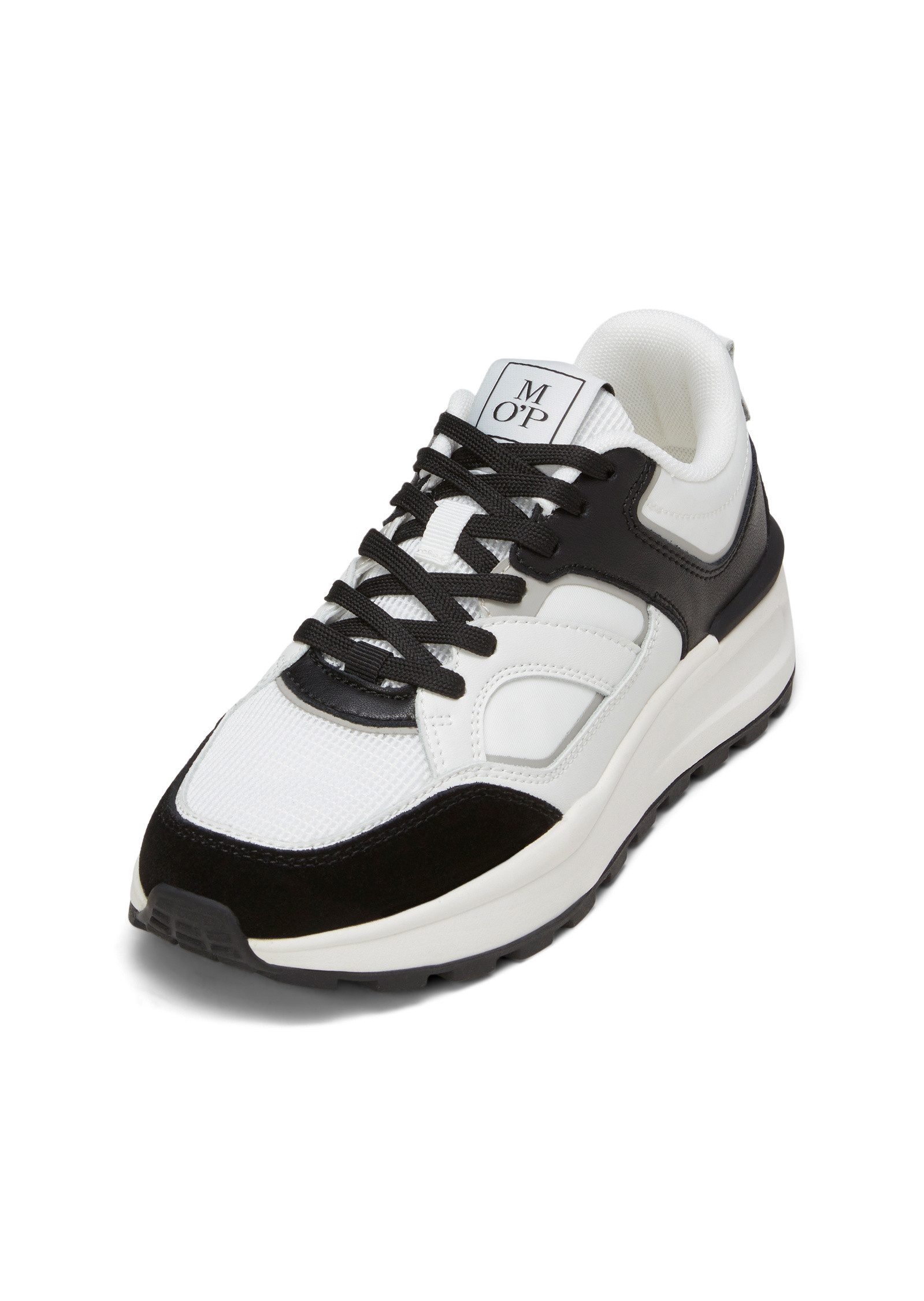 aus Rindleder und Mesh Sneaker